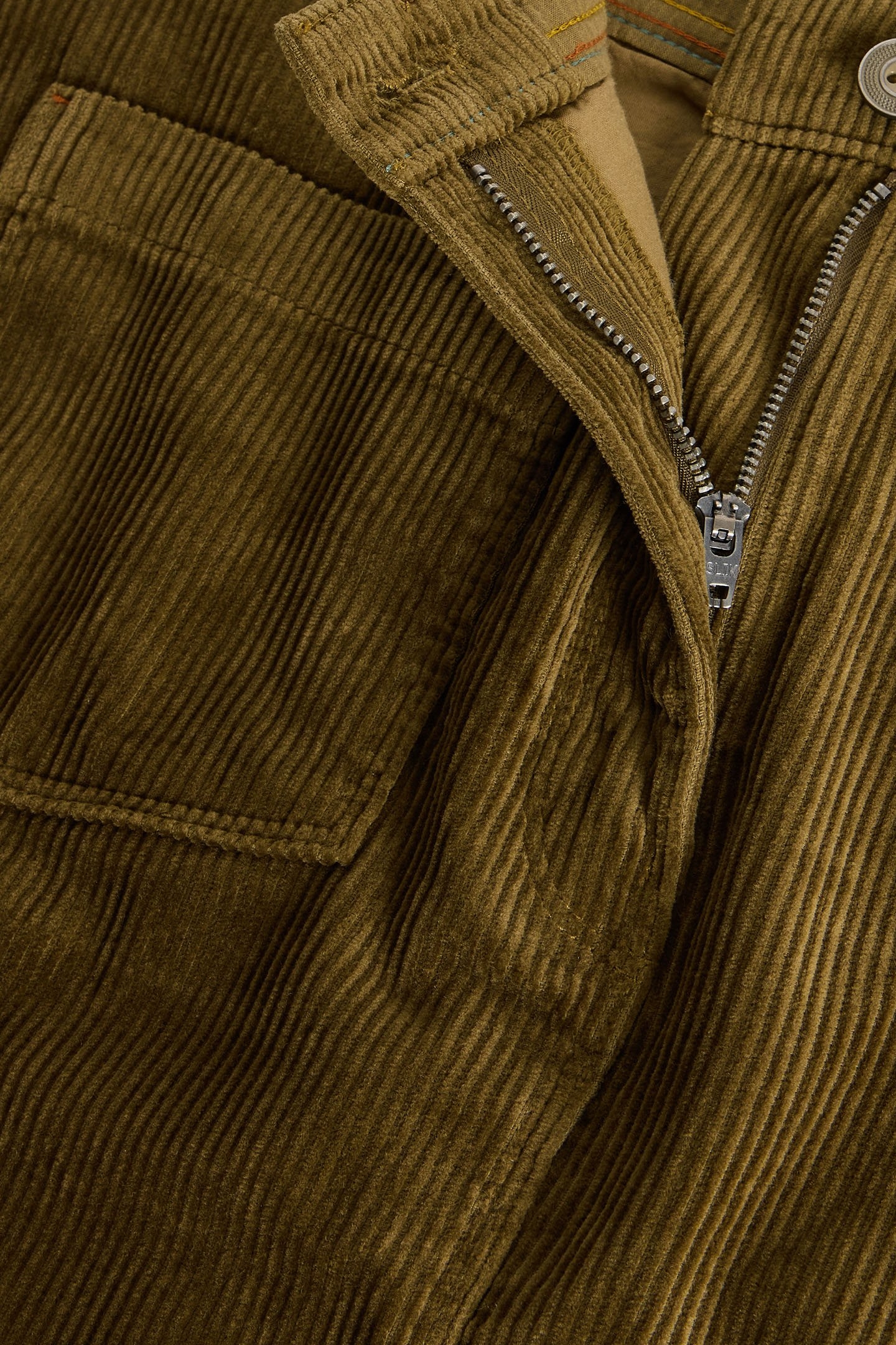 MELODY ORGANIC CORD SKIRT KHAKI GREEN 6