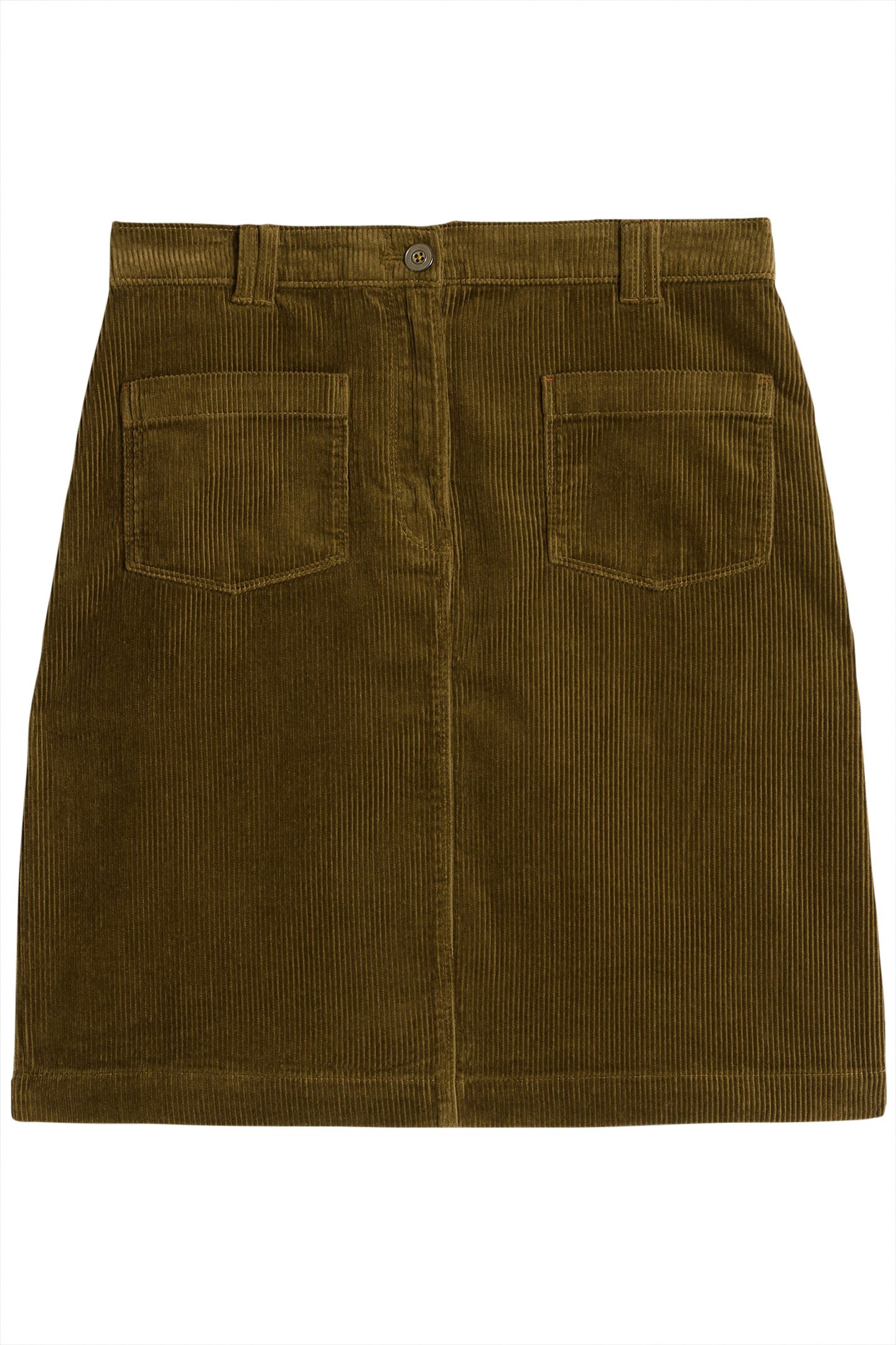 MELODY ORGANIC CORD SKIRT KHAKI GREEN 3
