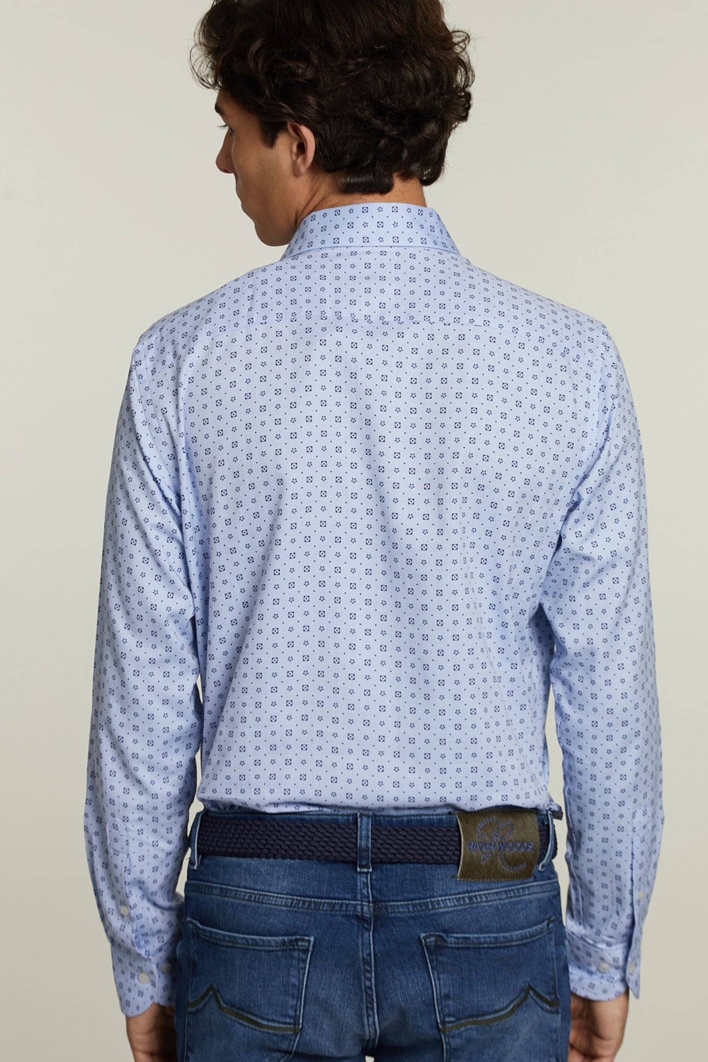 CUSTOM FIT FANTASY SHIRT BLUE 2