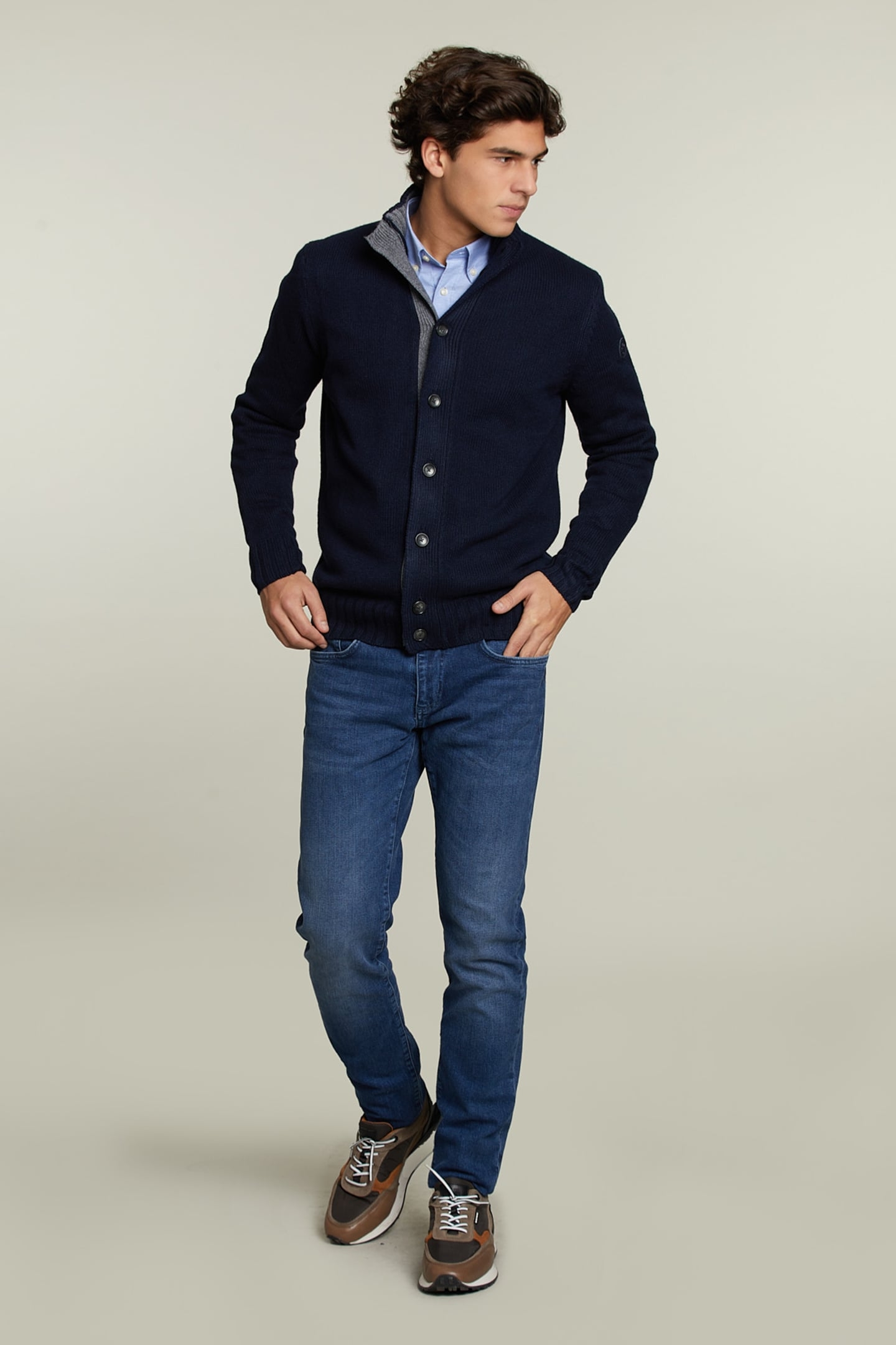 SLIM FIT 5-POCKET JEANS STONE 3