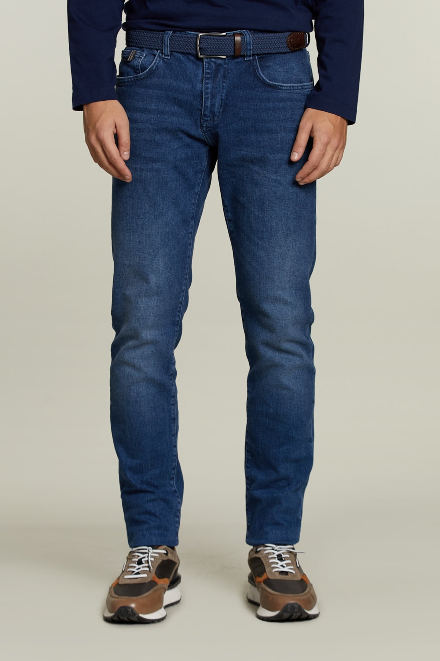 SLIM FIT 5-POCKET JEANS STONE 1