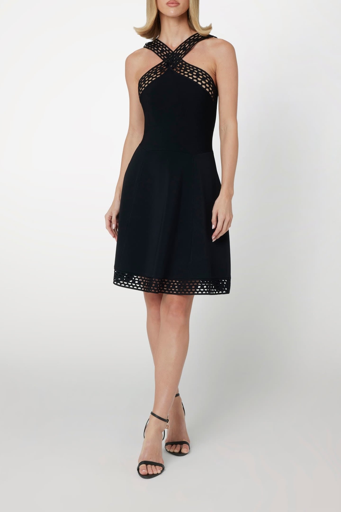 MARCIANO BY GUESS LUANA FIT AND FLARE JET BLACK 2