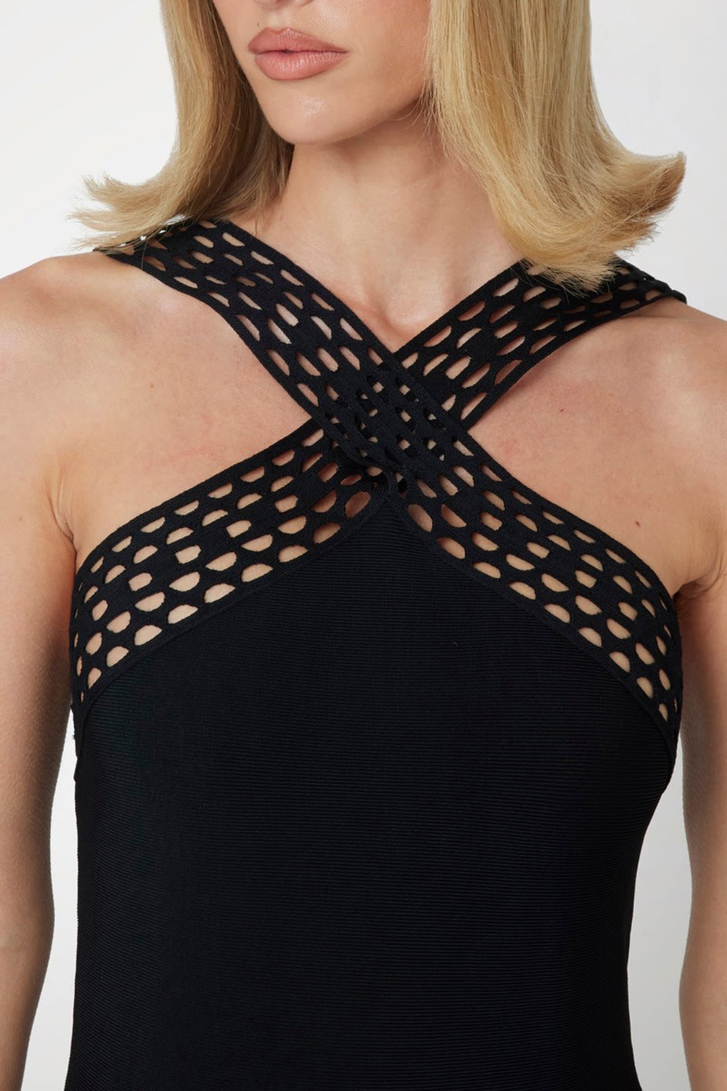 MARCIANO BY GUESS LUANA FIT AND FLARE JET BLACK 5