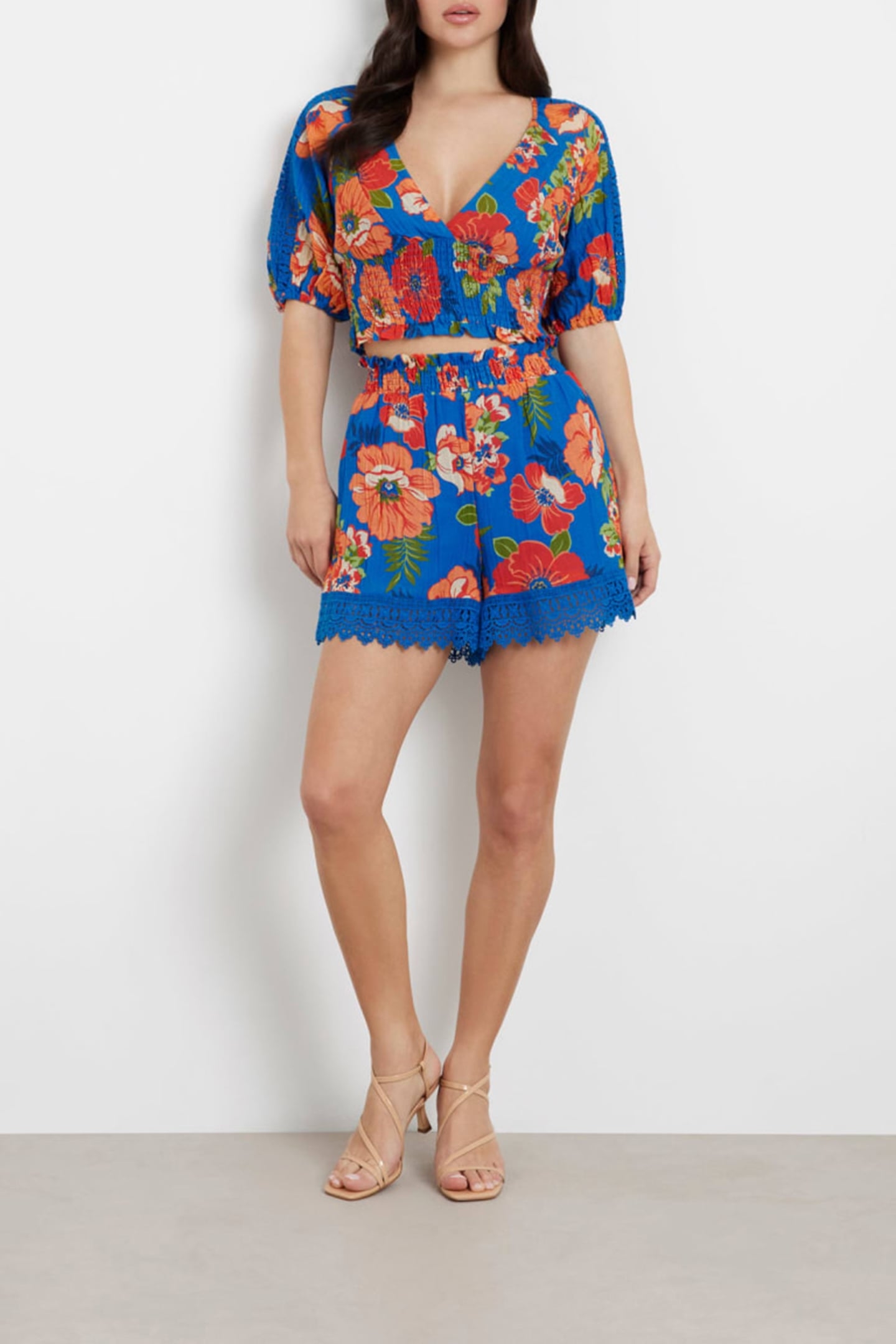 GUESS ECO SS ARIANA TOP FIGUEROA FLORAL PRIN 3