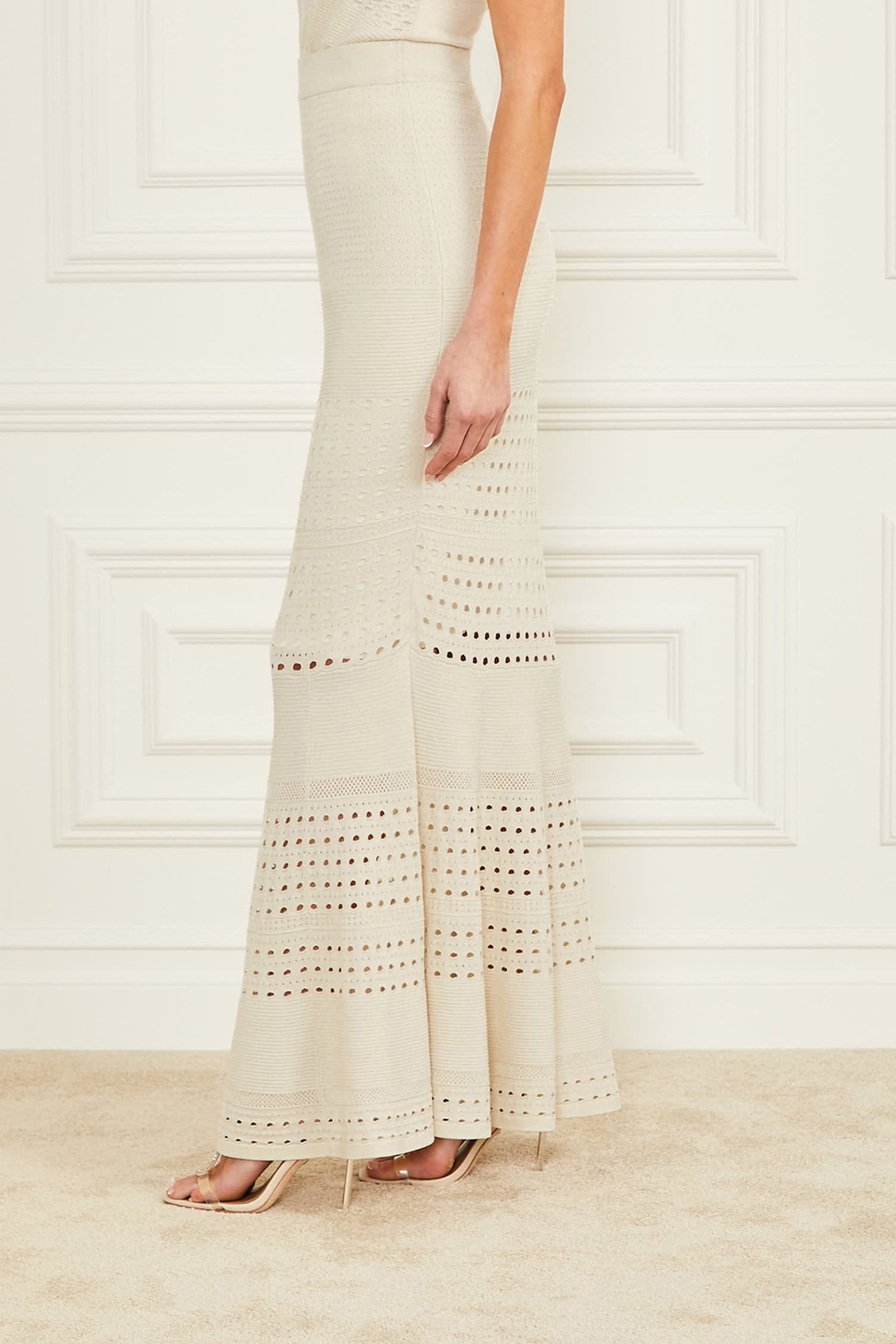 HENLEY LONG SKIRT PALE PEARL MULTI 5