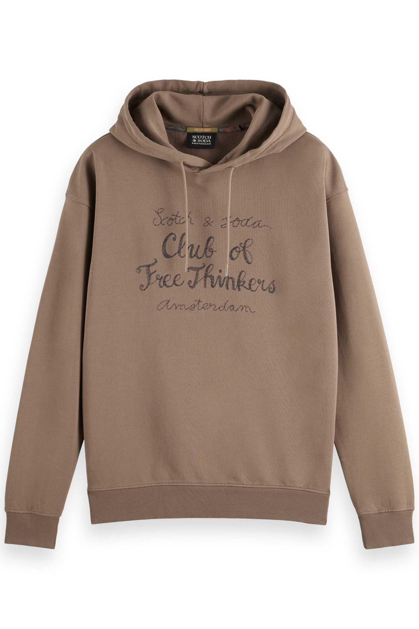 FRONT ARTWORK HOODIE CAPPUCHINO 1