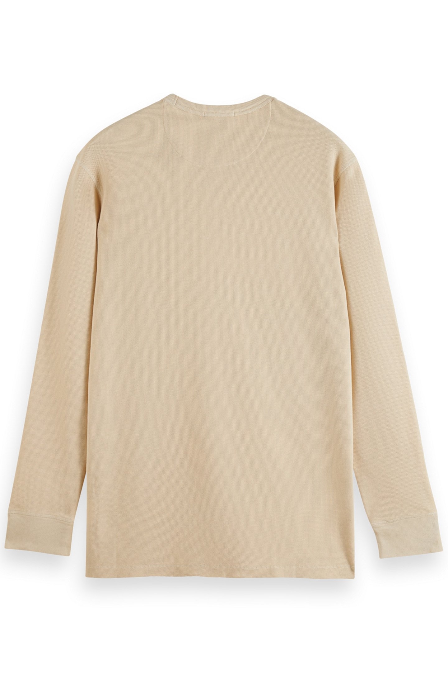 REGULAR FIT WAFFLE T-SHIRT LS PARCHMENT 5