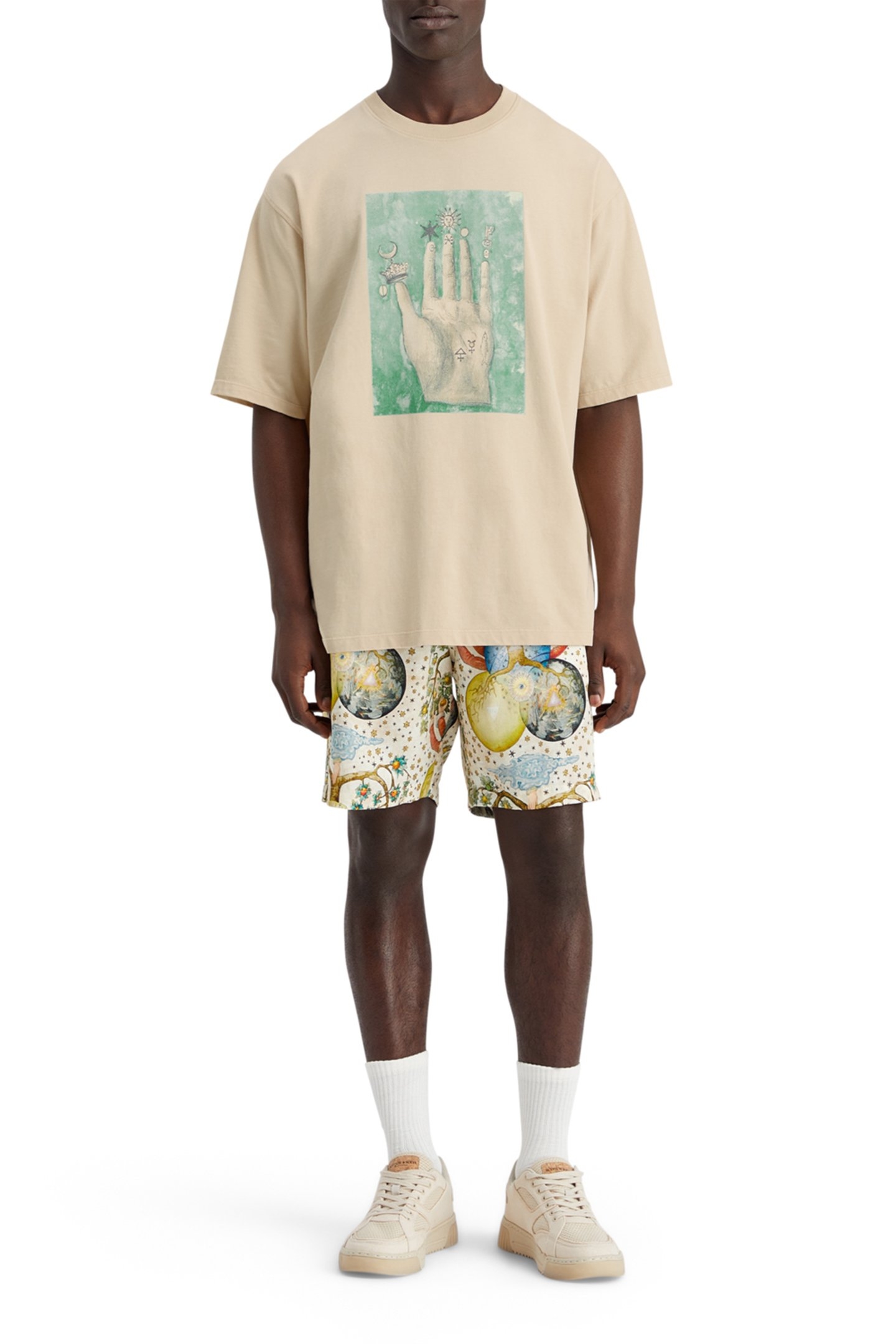 LOOSE FIT EMBASSY OF THE FREE MIND ARTWORK T-SHIRT PARCHMENT 3