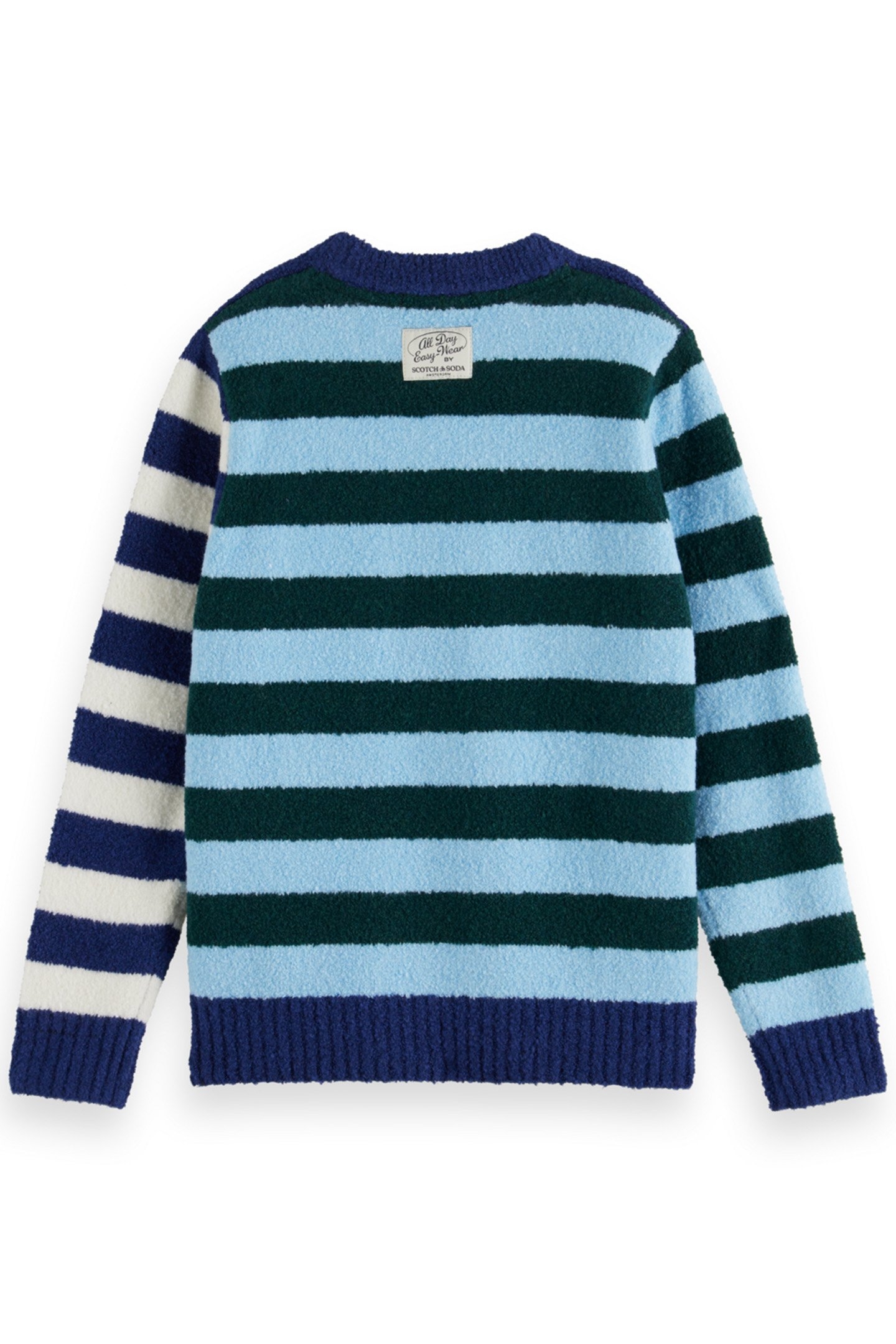 BOY YARN-DYED STRIPED SOFT YARN PULLOVER MULTICOLOUR STRIPE 2