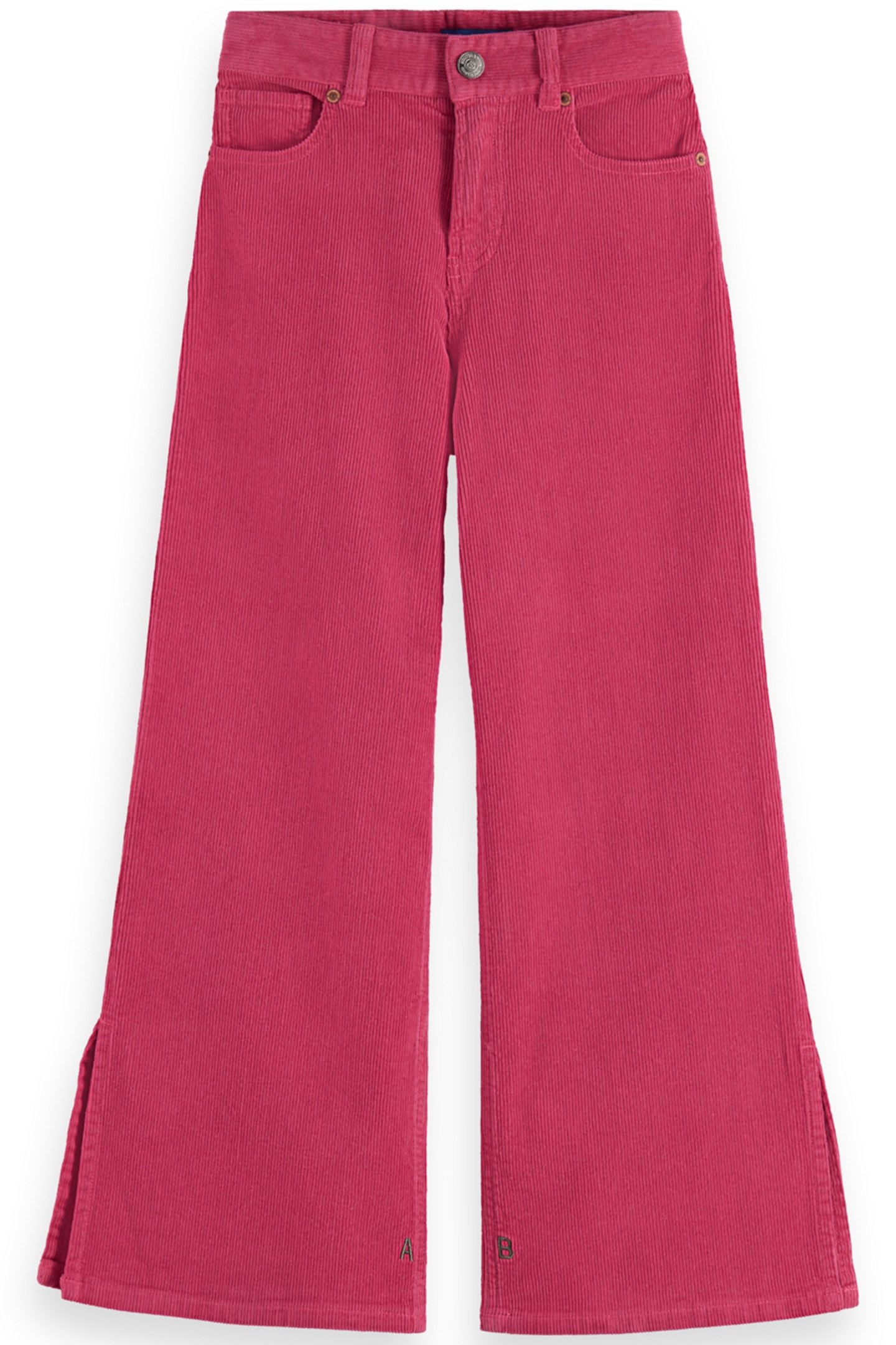 GIRL THE WAVE WIDE LEG JEANS - CORDUROY BOHEMIAN PINK 1