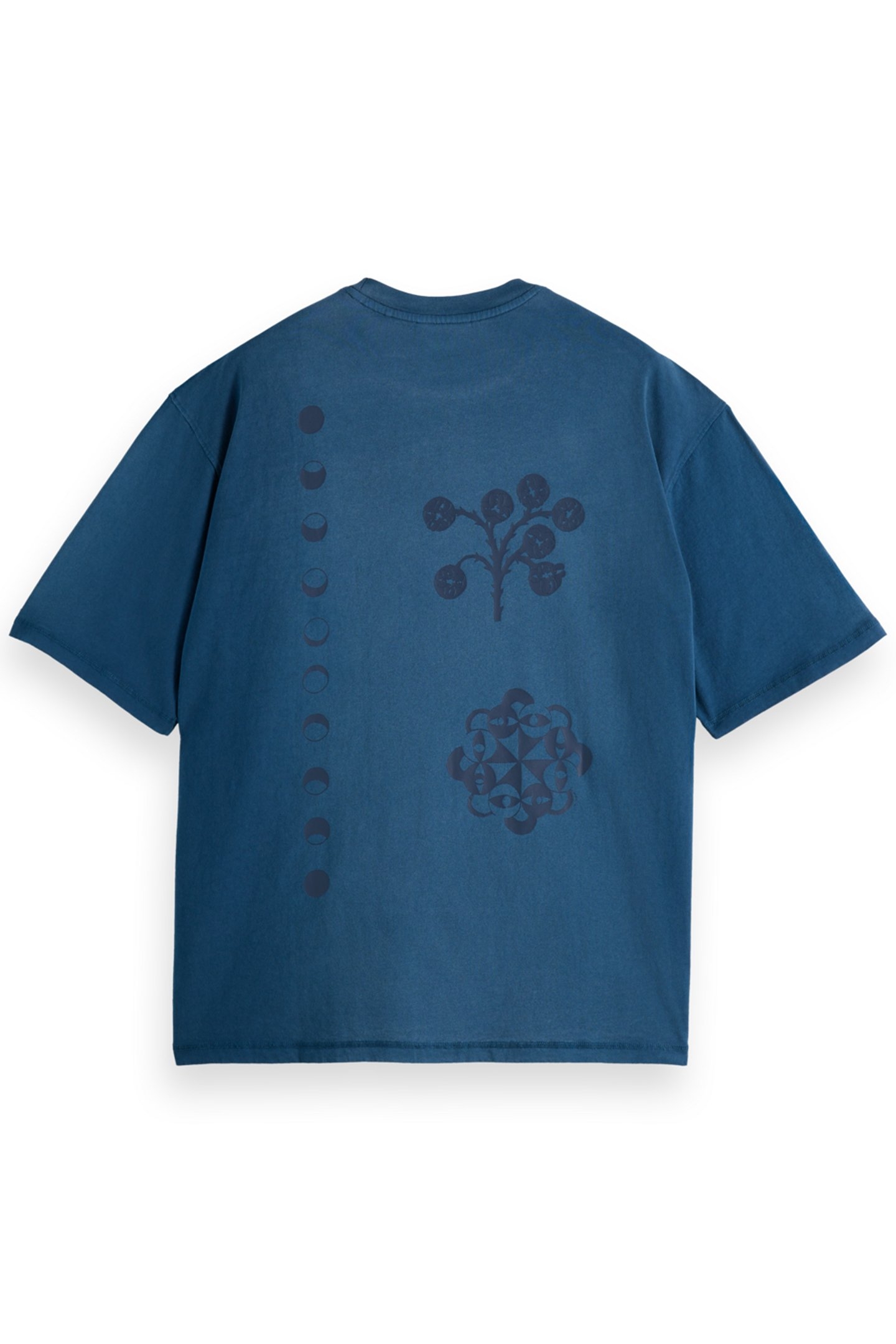 GARMENT DYED FRONT BACK ARTWORK T-SHIRT HERITAGE BLUE 2