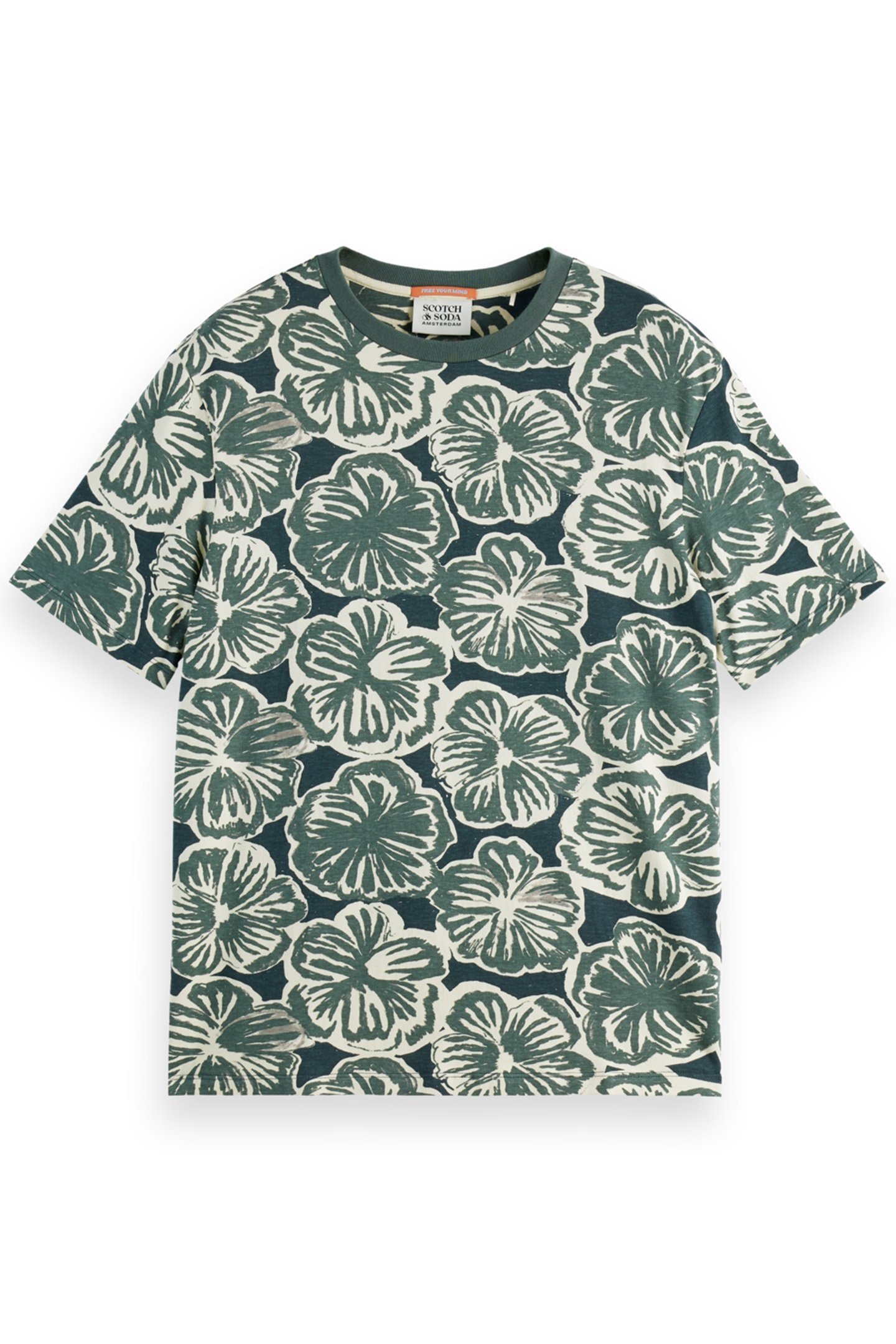 BIG ALL OVER PRINT T-SHIRT SAN FRAN FLOWER 4