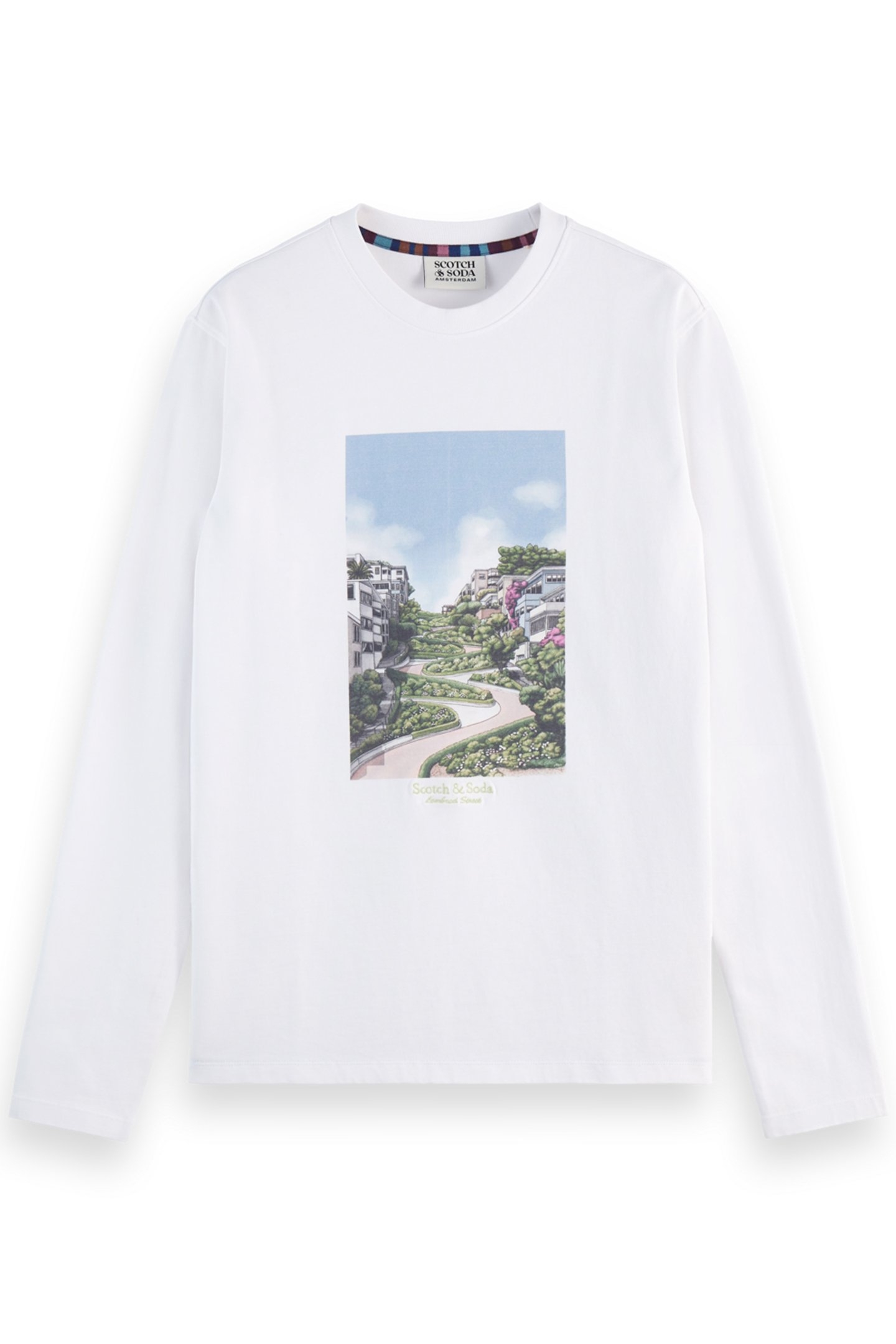 SAN FRANCISCO ARTWORK T- SHIRT LS WHITE 1