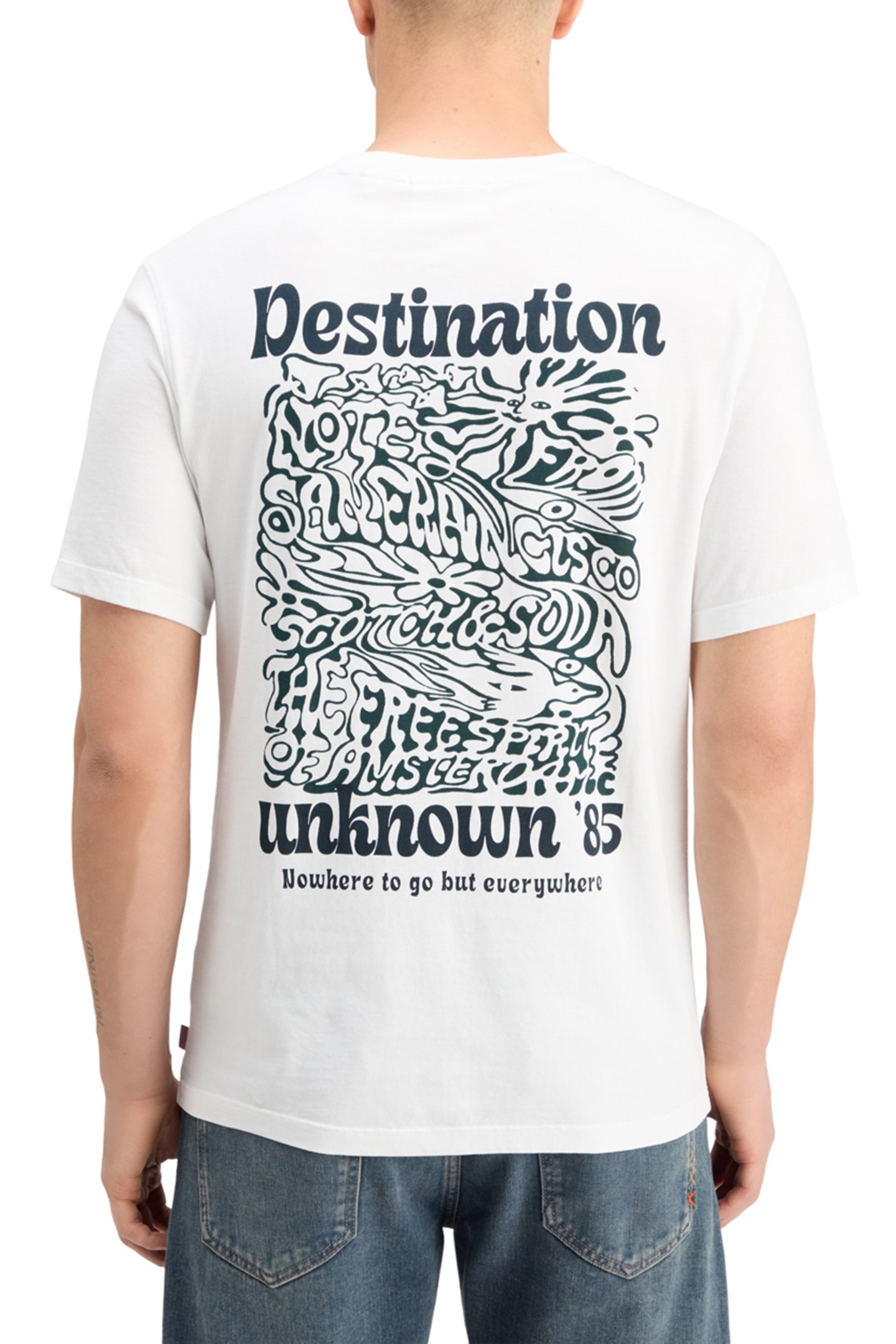 REGULAR FIT FRONT BACK ARTWORK T-SHIRT WHITE 2