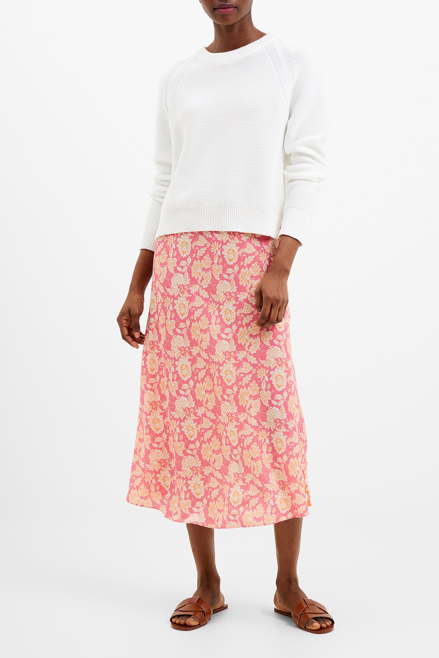 COSETTE VERONA SLIP SKIRT CAM ROSE/ MANDE ORNG 1