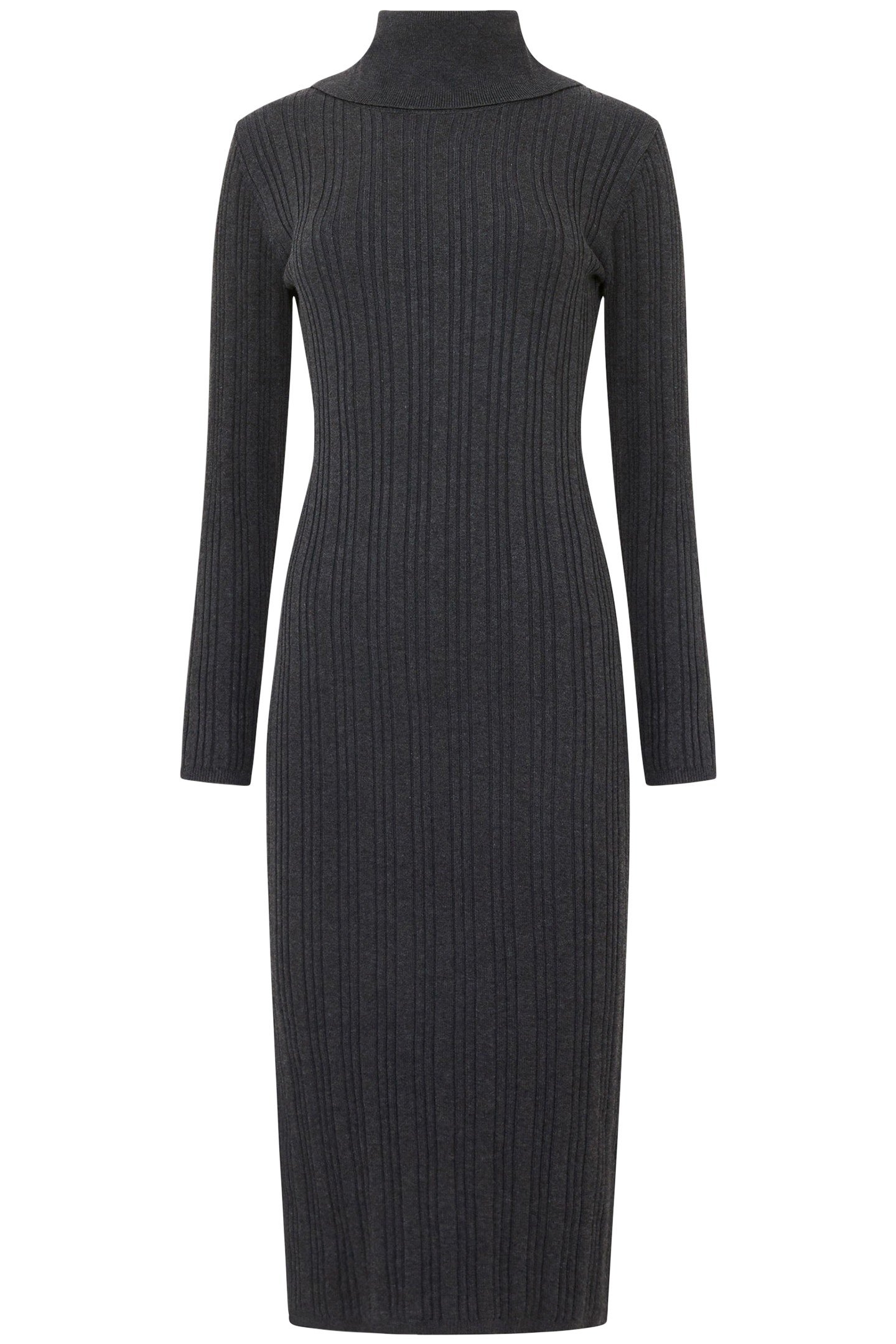 NIA MARI DRESS CHARCOAL MEL 3