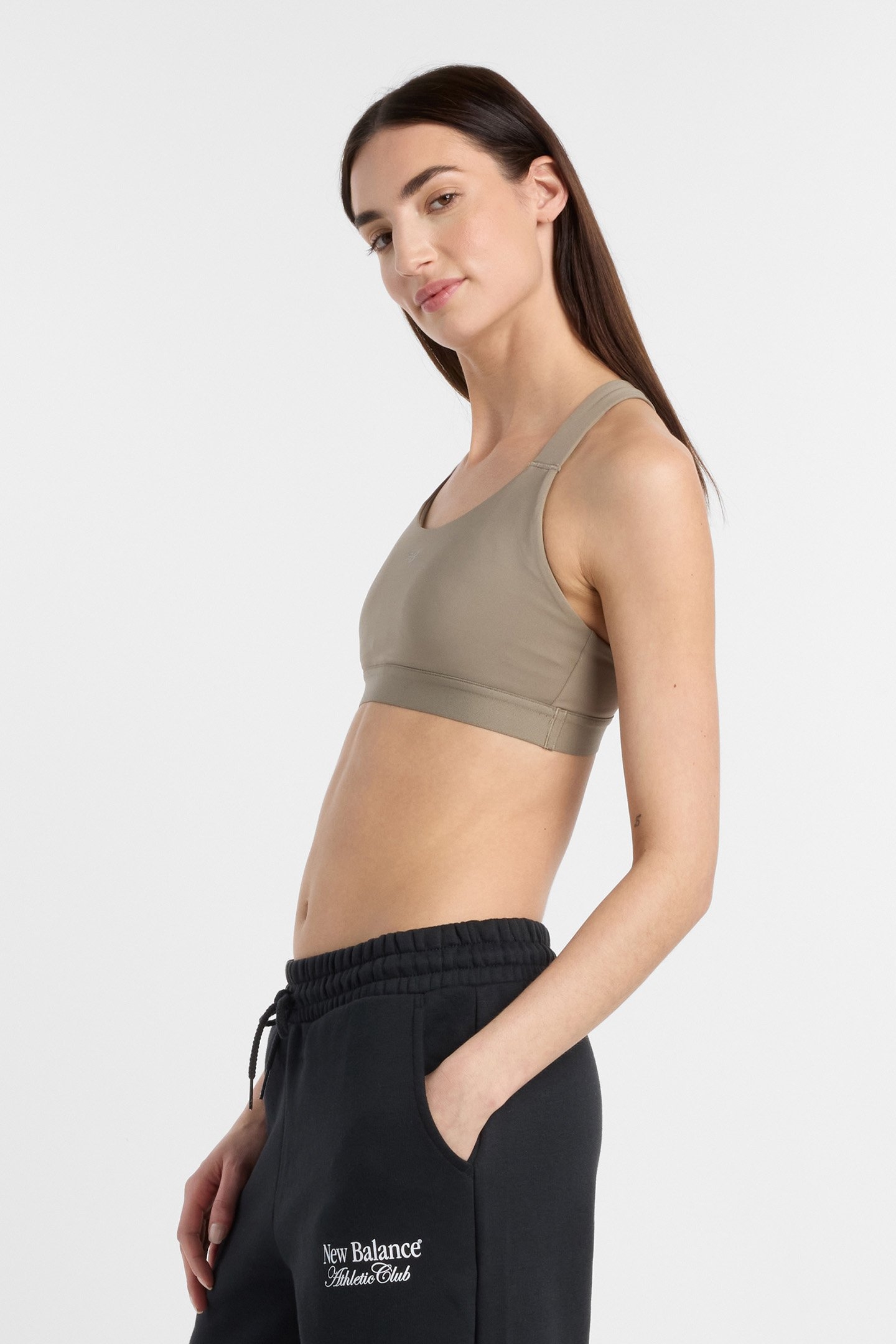 NB SPORTS BRA IN STONE 5