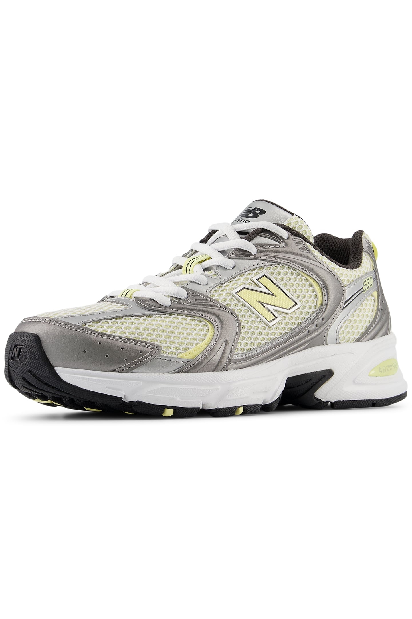 U530ADG SNEAKERS IN SILVER METALLIC & YELLOW 6