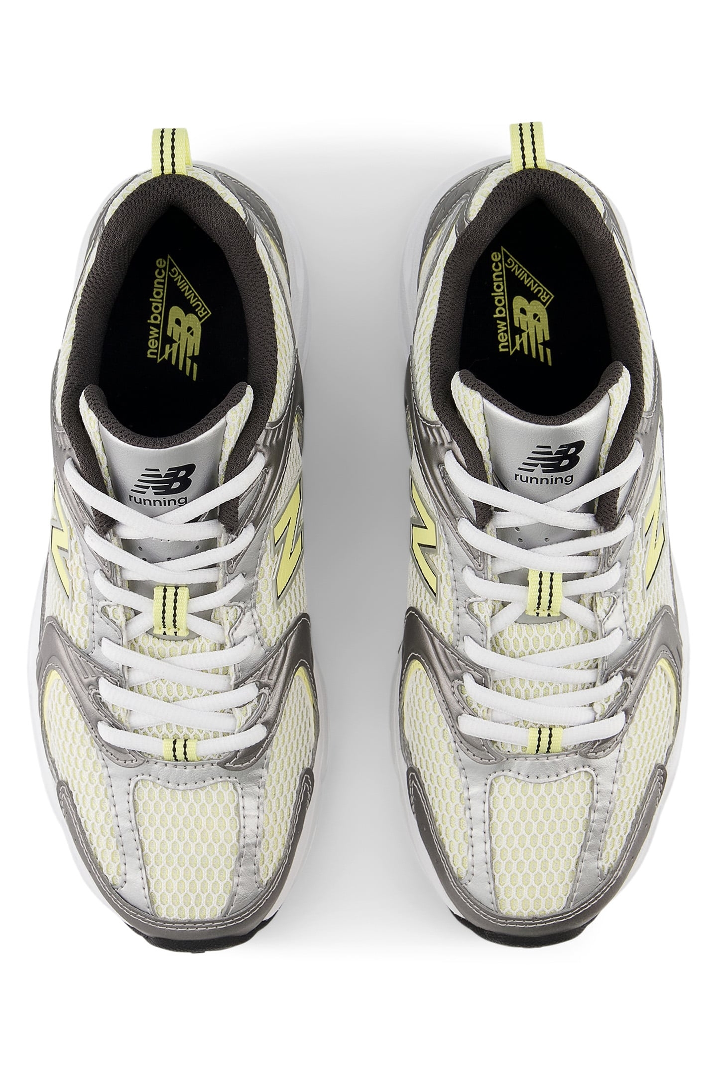 U530ADG SNEAKERS IN SILVER METALLIC & YELLOW 3