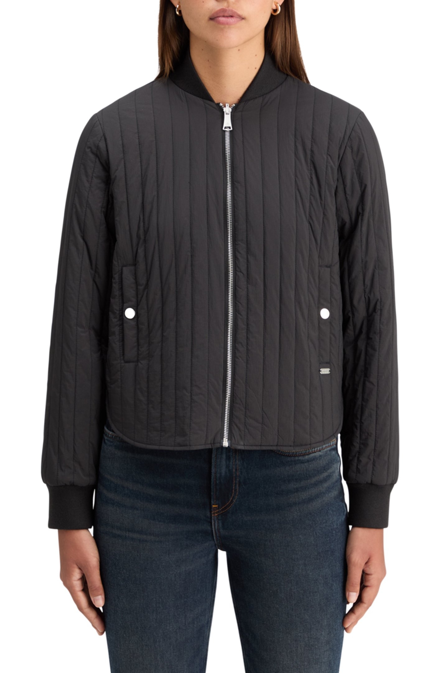 ELEVATED REVERSIBLE BOMBER EVENING BLACK 1