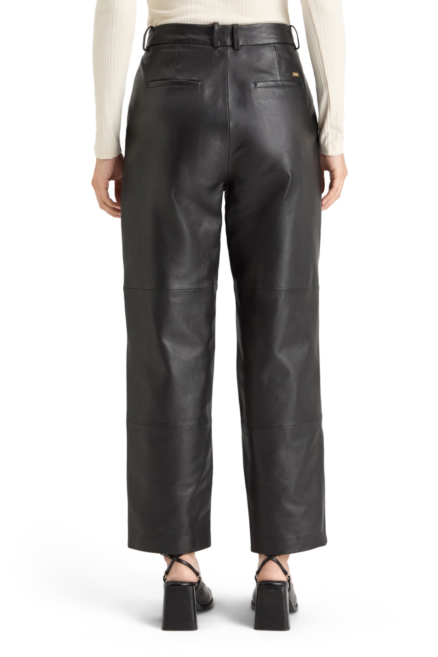 ROBYN NAPPA LEATHER PANT EVENING BLACK 2