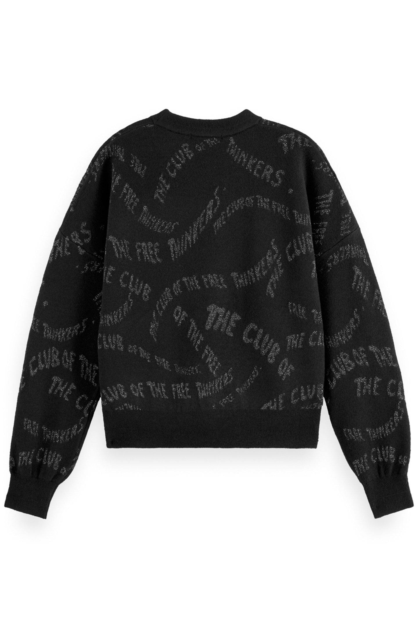 JACQUARD RELAXED PULLOVER EVENING BLACK 2