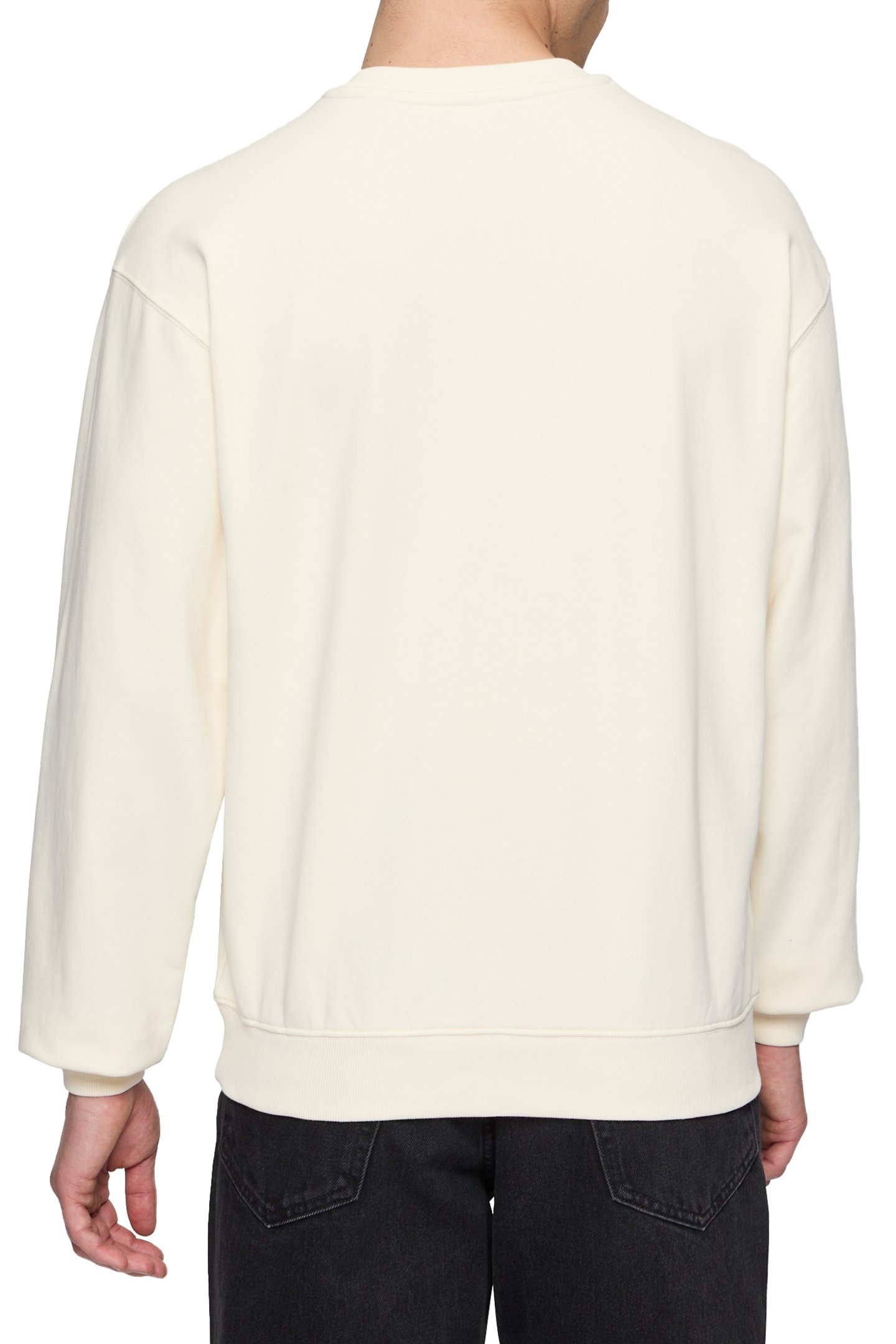 UNISEX BUXHALL LOOSE CREW ANTIQUE WHITE 2