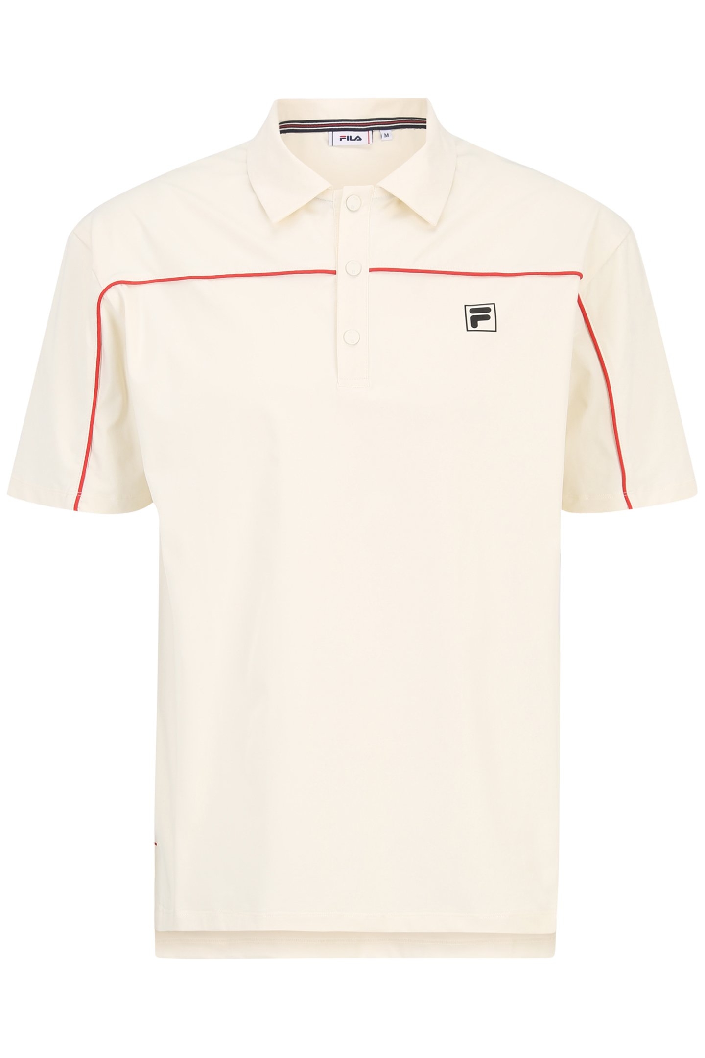 LESKAJ LOOSE POLO SHIRT ANTIQUE WHITE 1