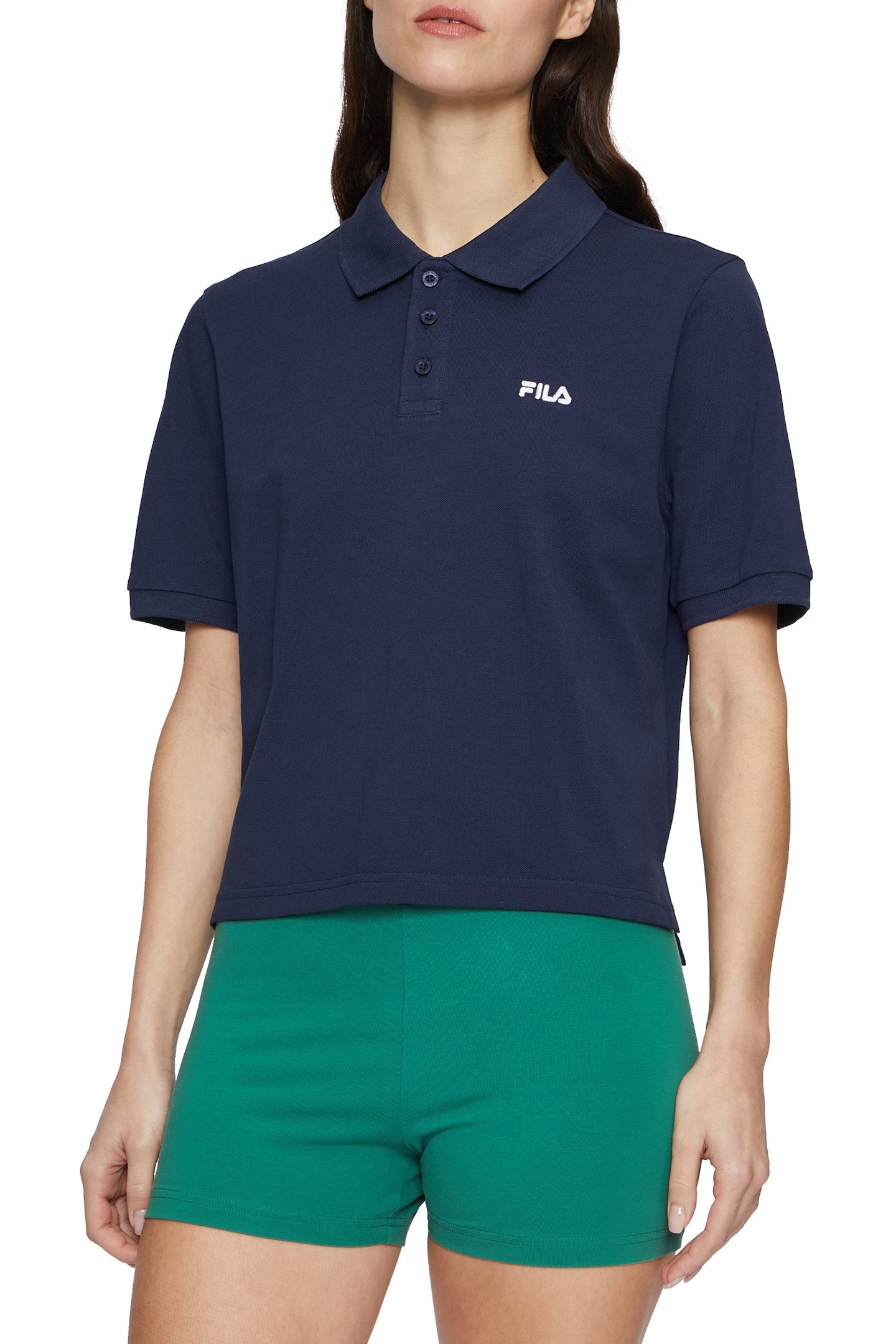 LUTTACH LOOSE POLO SHIRT BLACK IRIS 1