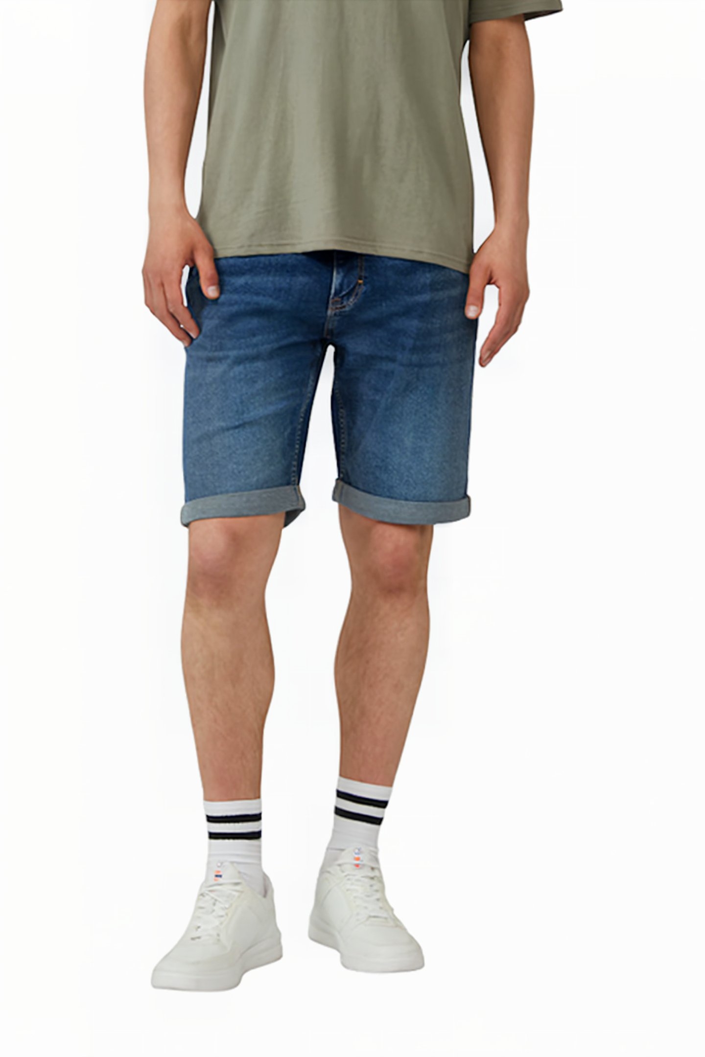 S.OLIVER-QS JEANS SHORTS BLUE DENIM 1