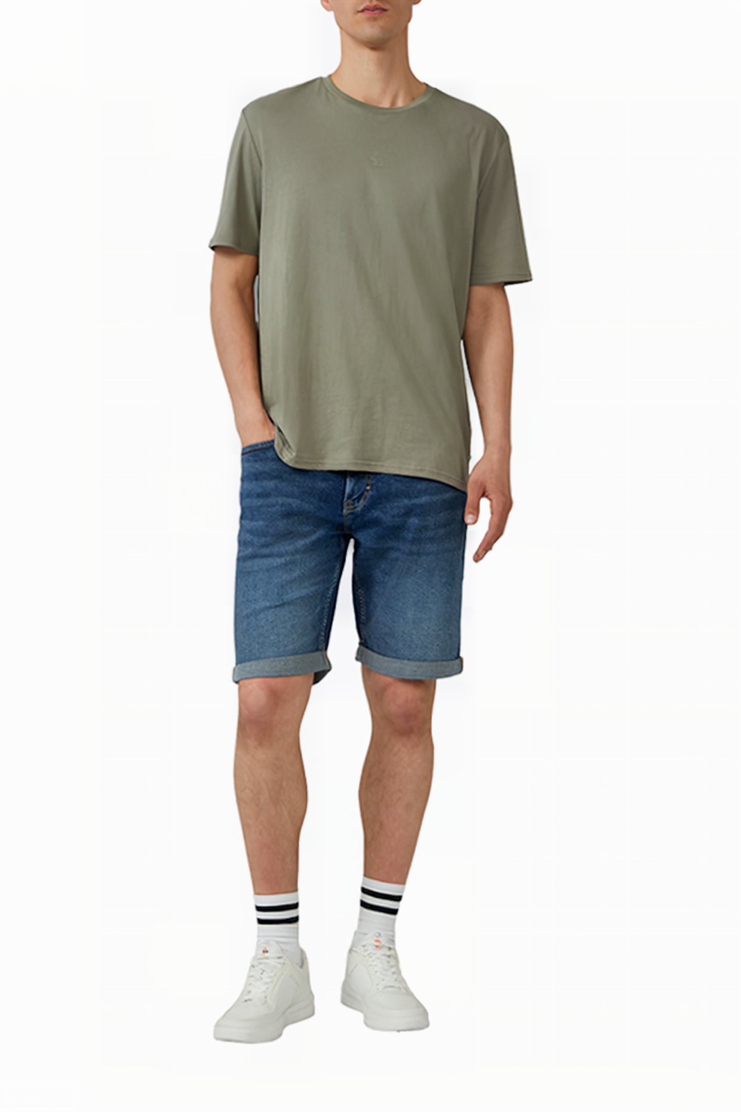 S.OLIVER-QS JEANS SHORTS BLUE DENIM 2