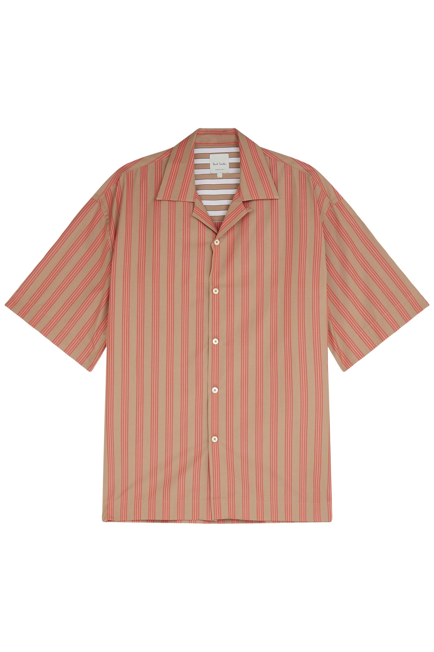 S/S OVER SIZED SHIRT TAN 1