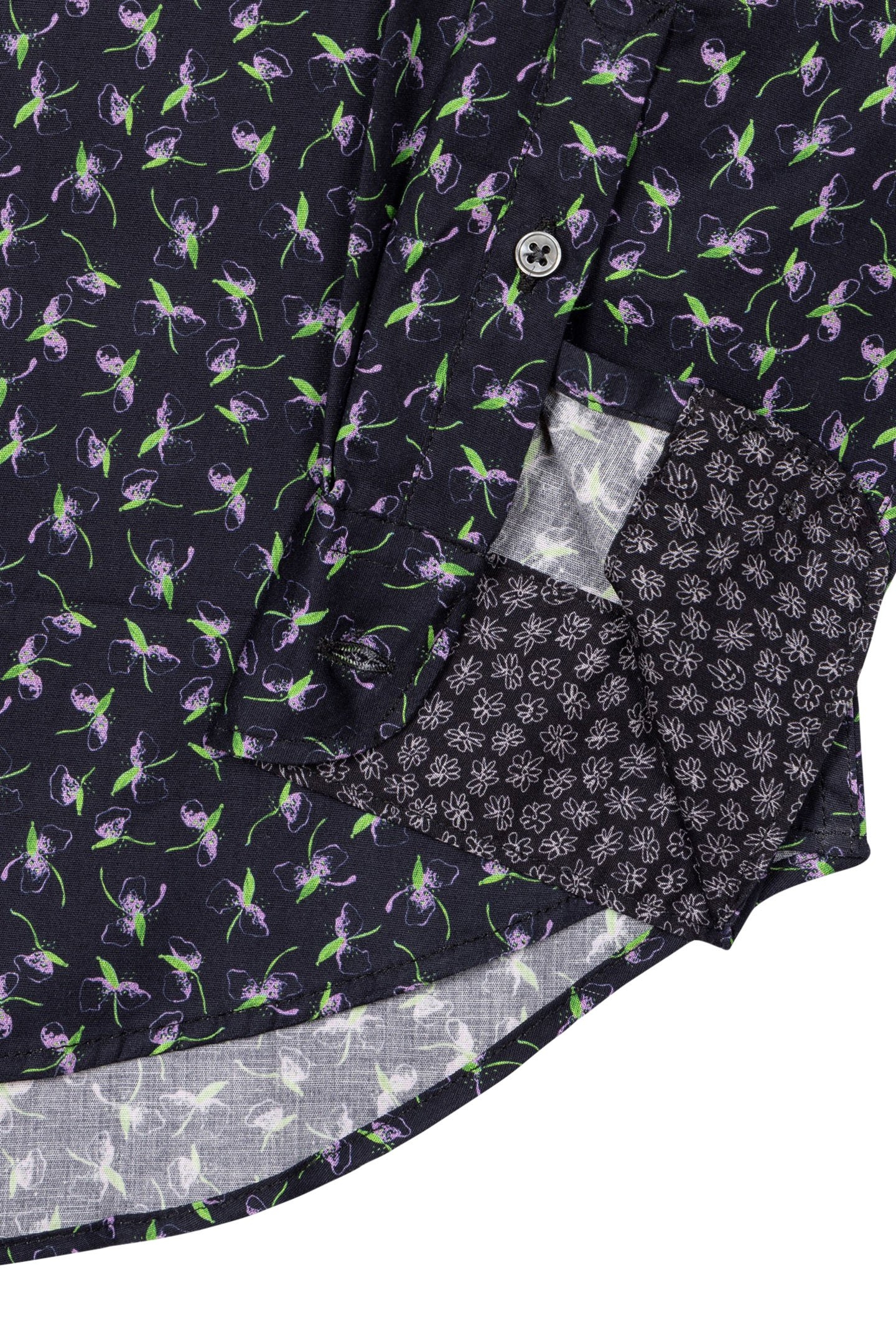 LS TAILORED FIT SHIRT VERY DARK NAVY 4