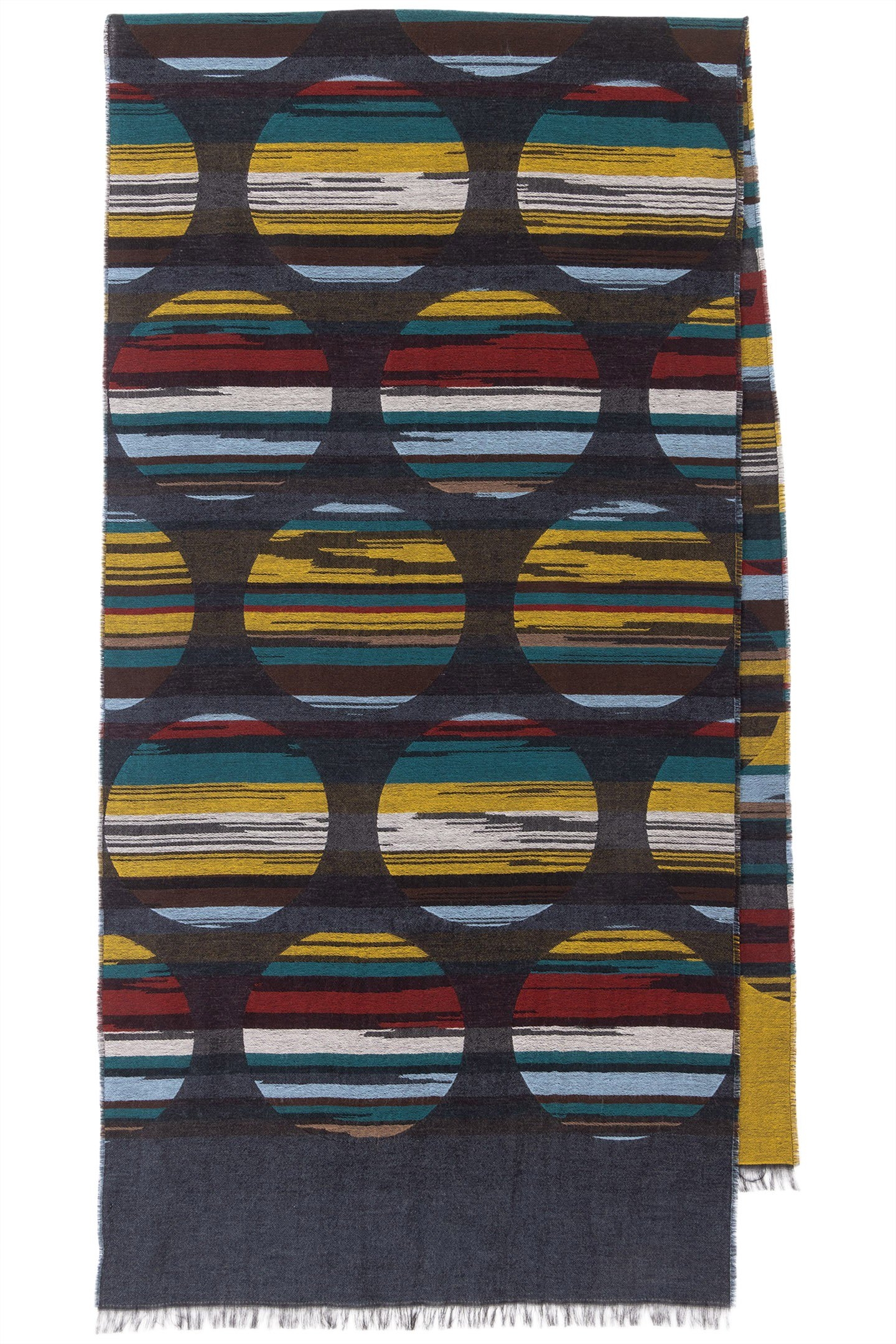 MEN SCARF SIGNATURE POLKA NAVY 1