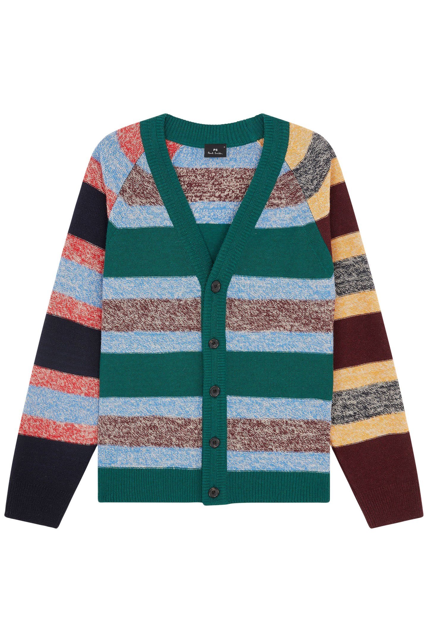 MENS CARDIGAN BUTTON THRU EMERALD GREEN 4