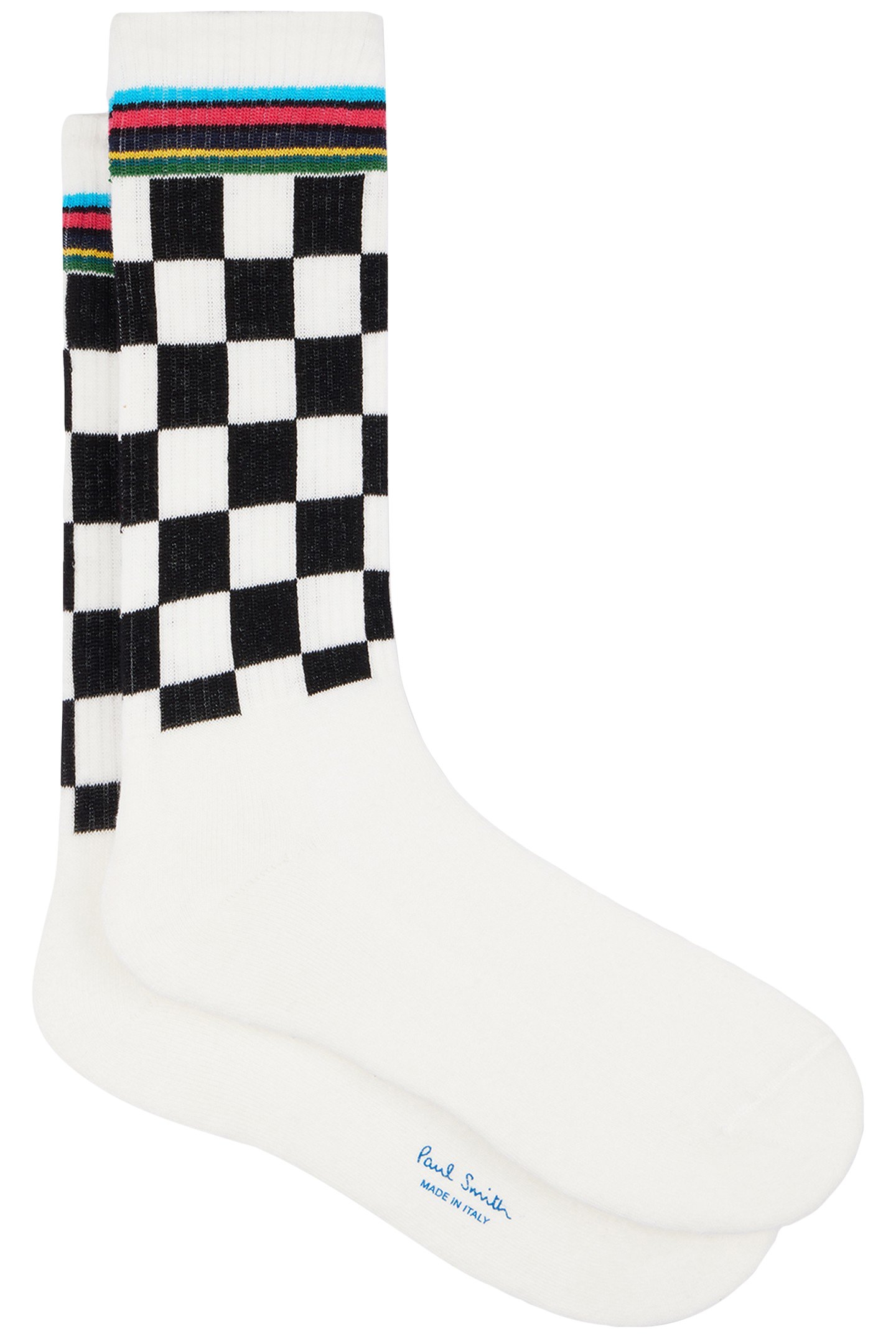SOCK SPORT CHECK OFF WHITE 1