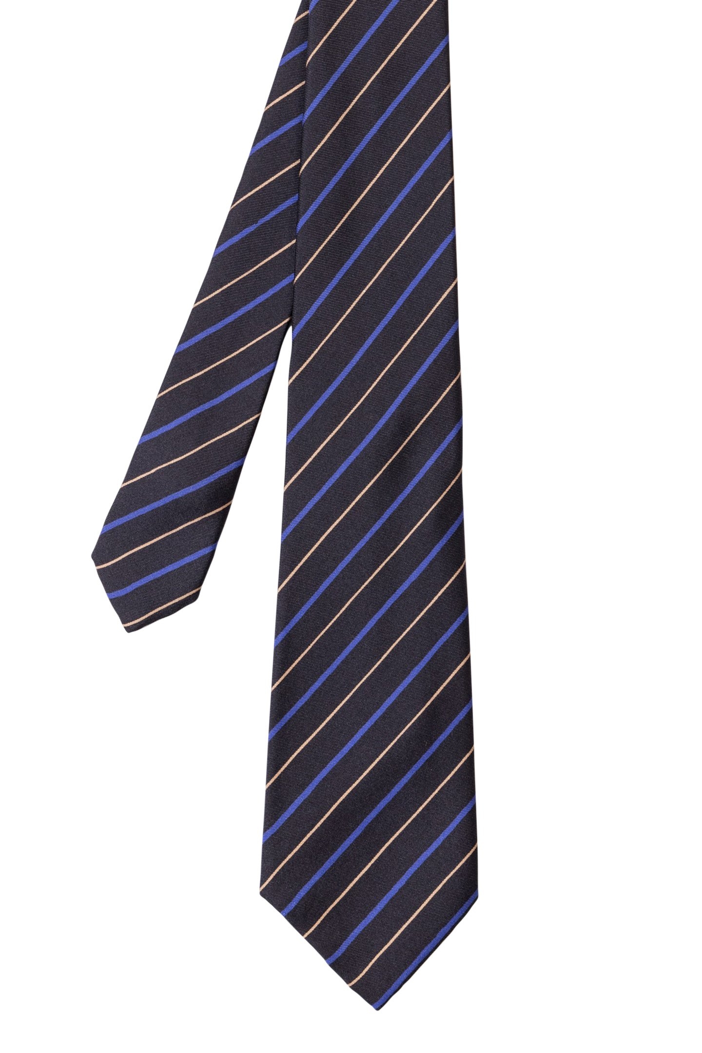 MEN TIE PAINTED STRIPE BLACK 1