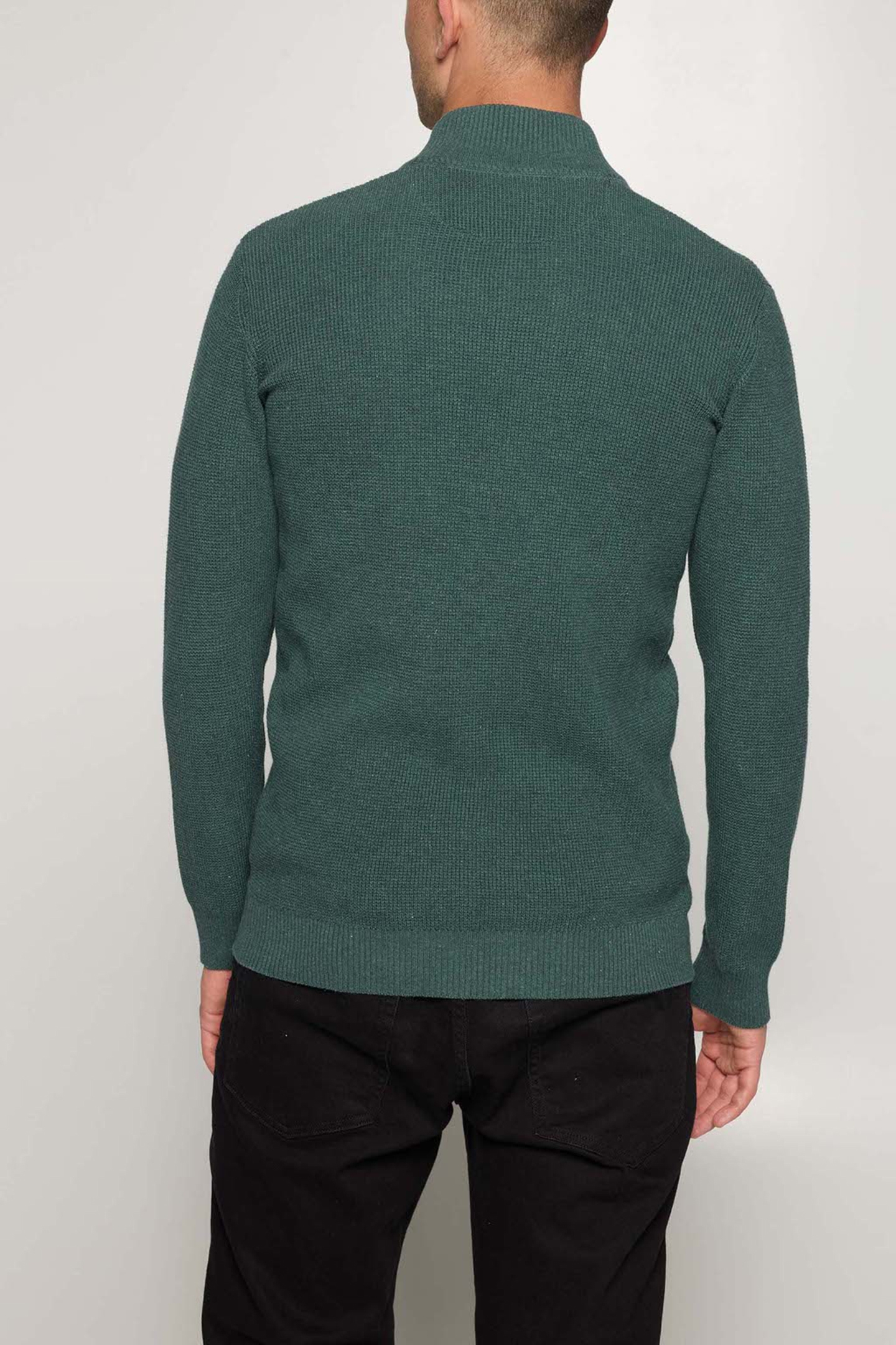 CONNORSI STRUCTURE CARDIGAN+ AGED GREEN MEL 2
