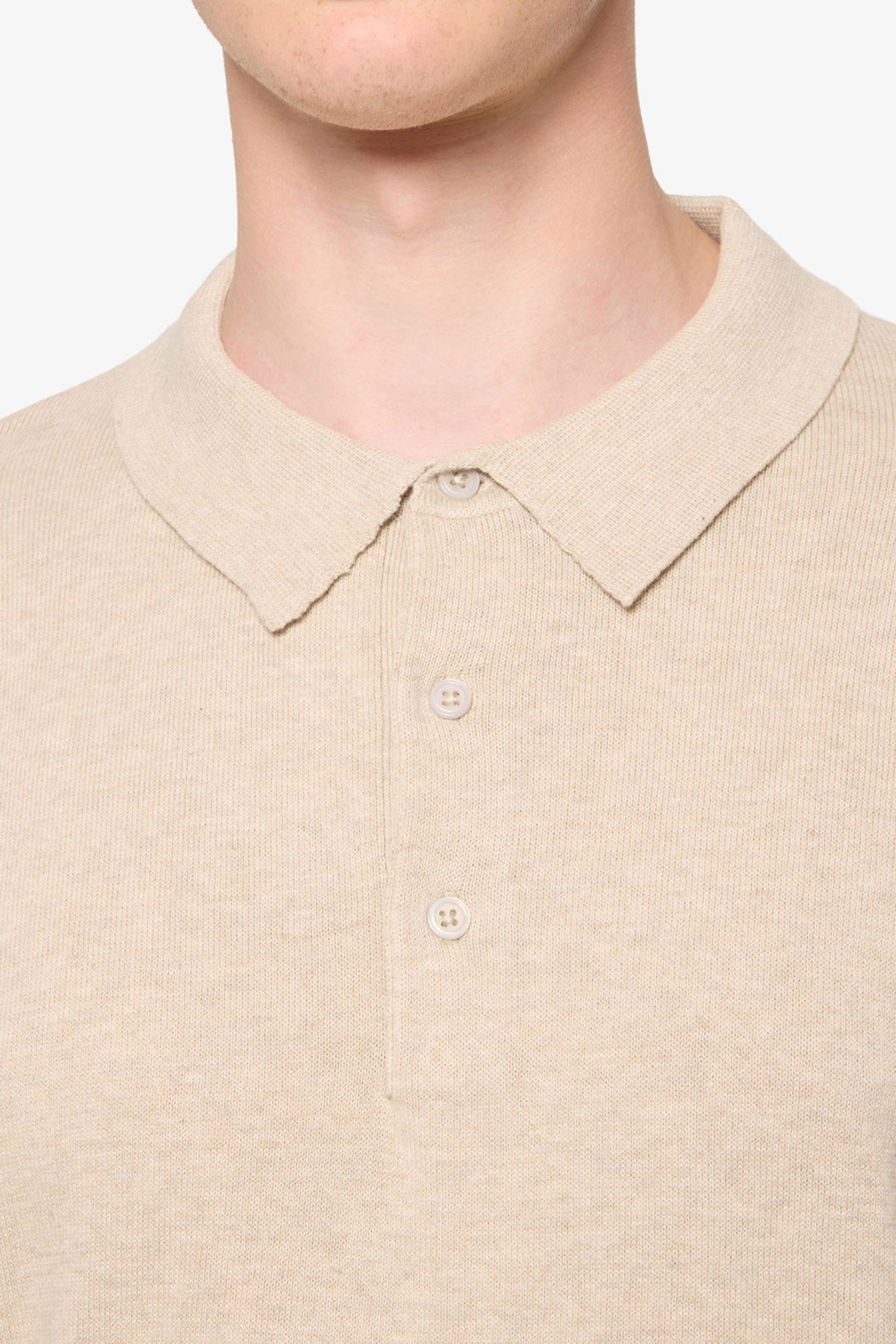 NOLANSI KNIT POLO + PURE CASHMERE MEL 6