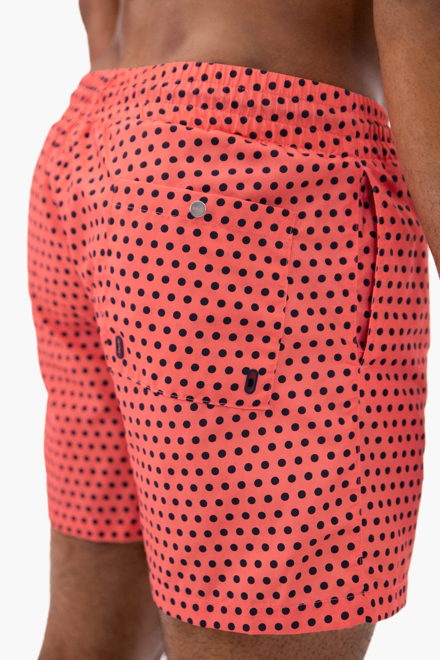 THE PRINTED SWIM SHORTS SUNSET SKY/NAVY DOTS 6