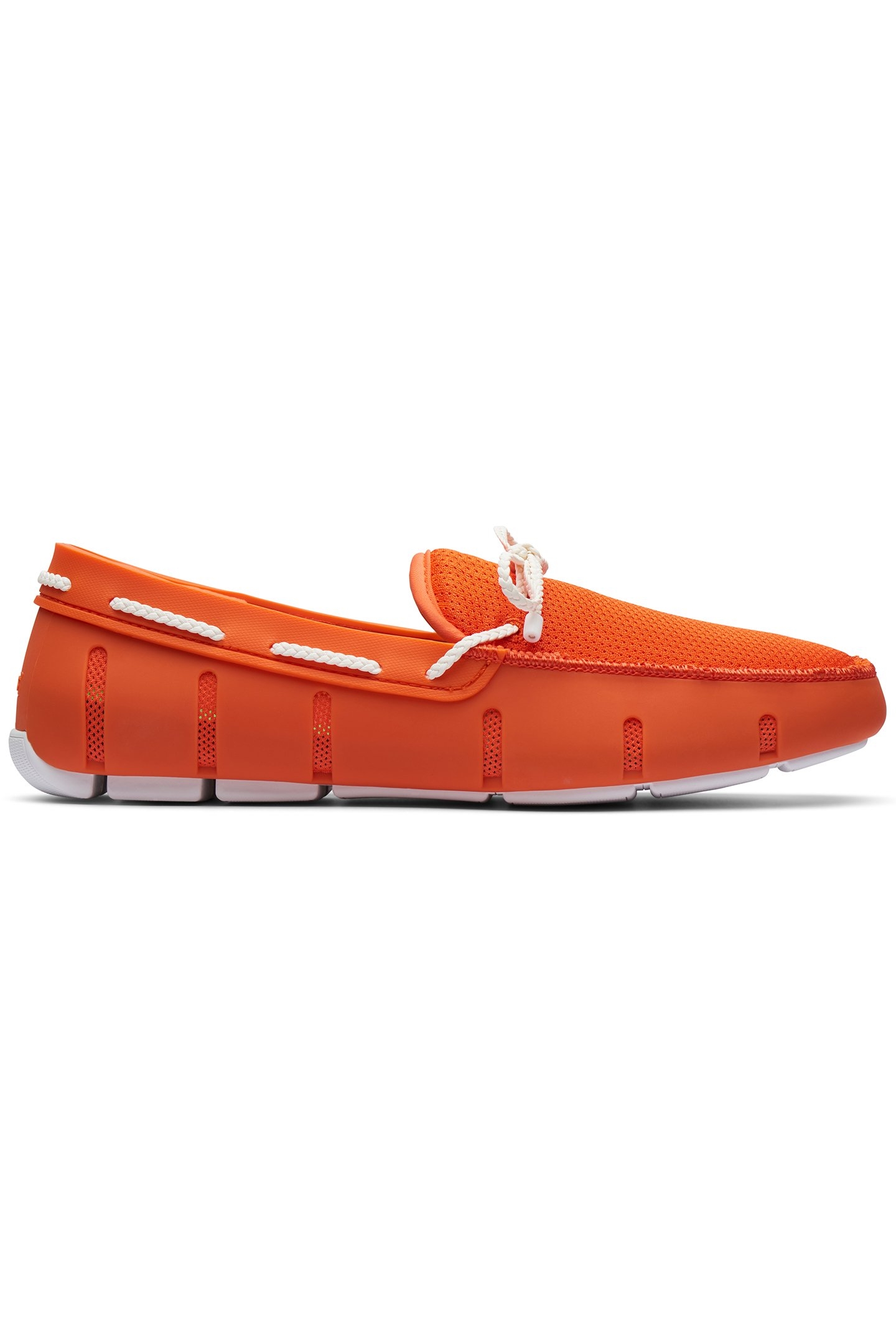 BRAIDED LACE LOAFER SWIMS ORANGE/WHITE 1