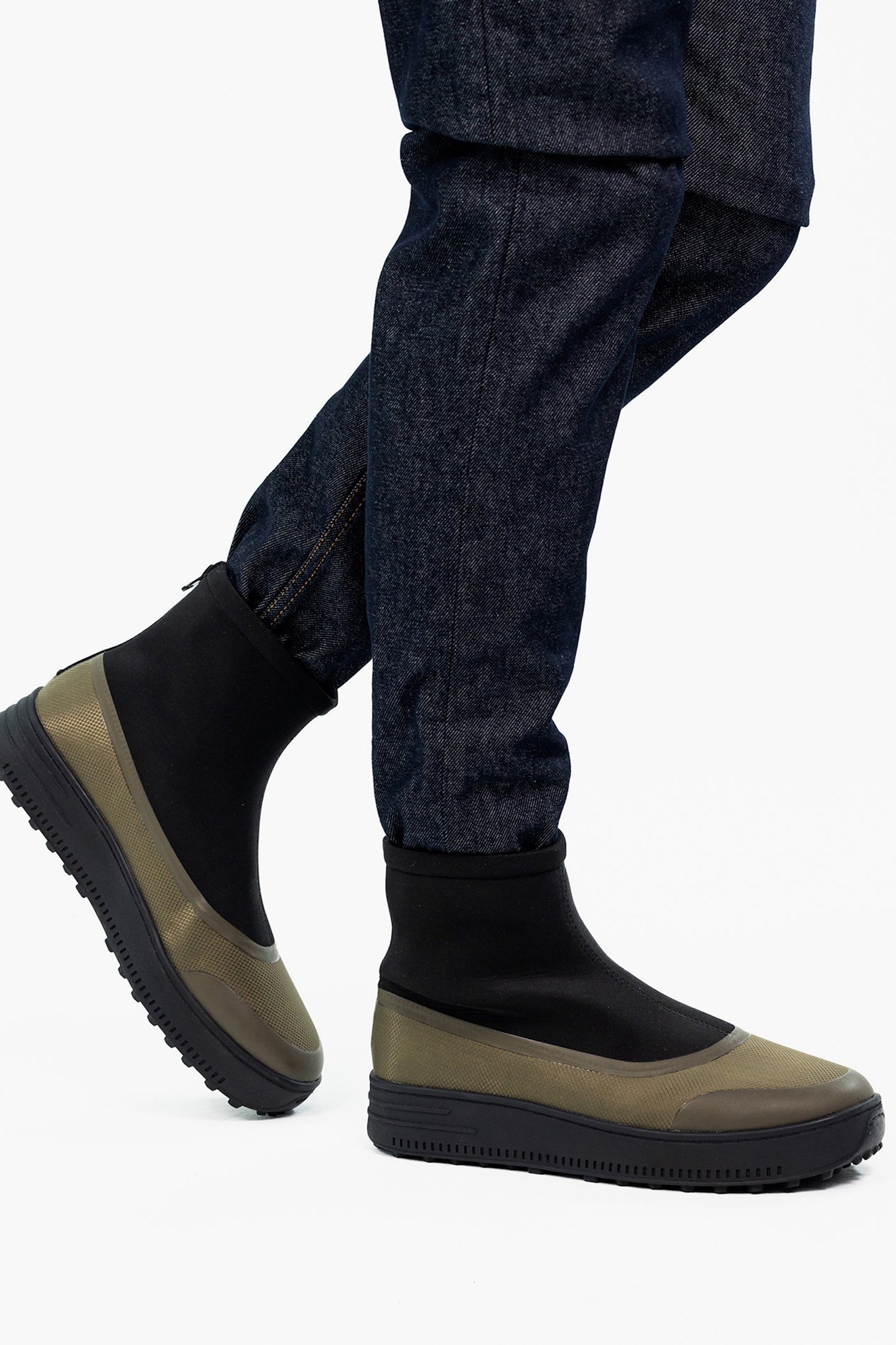 UNISEX SNOW RUNNER CURLING BOOT BLACK/OLIVE 2