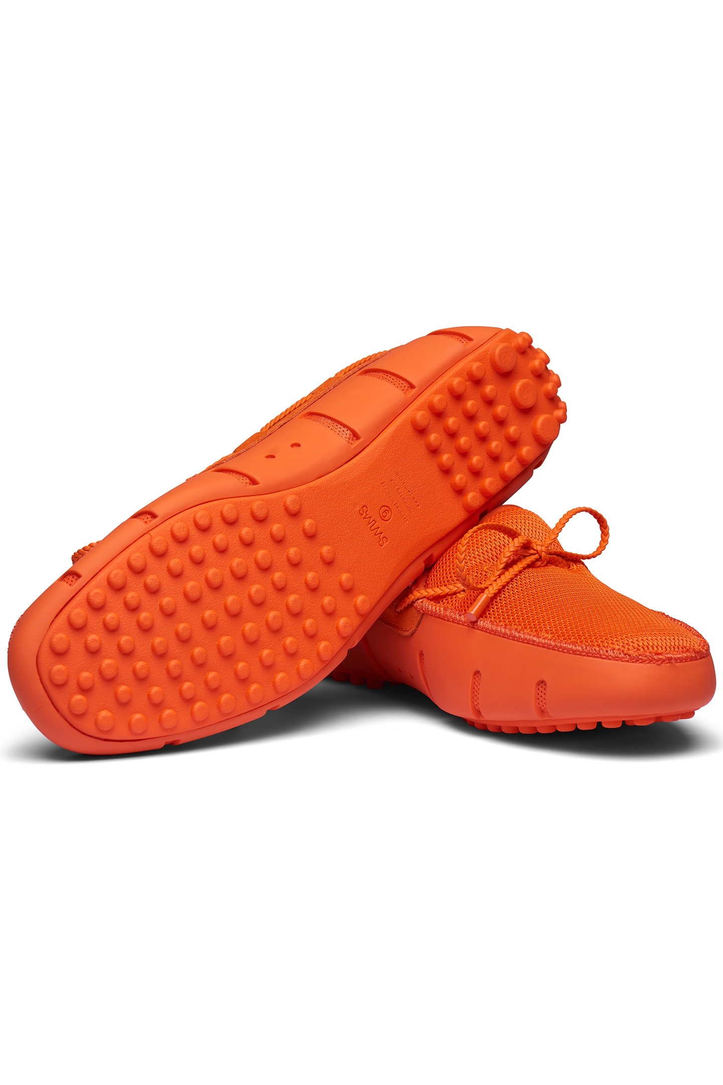 BRAIDED LACE LUX LOAFER DRIVER SWIMS ORANGE 3