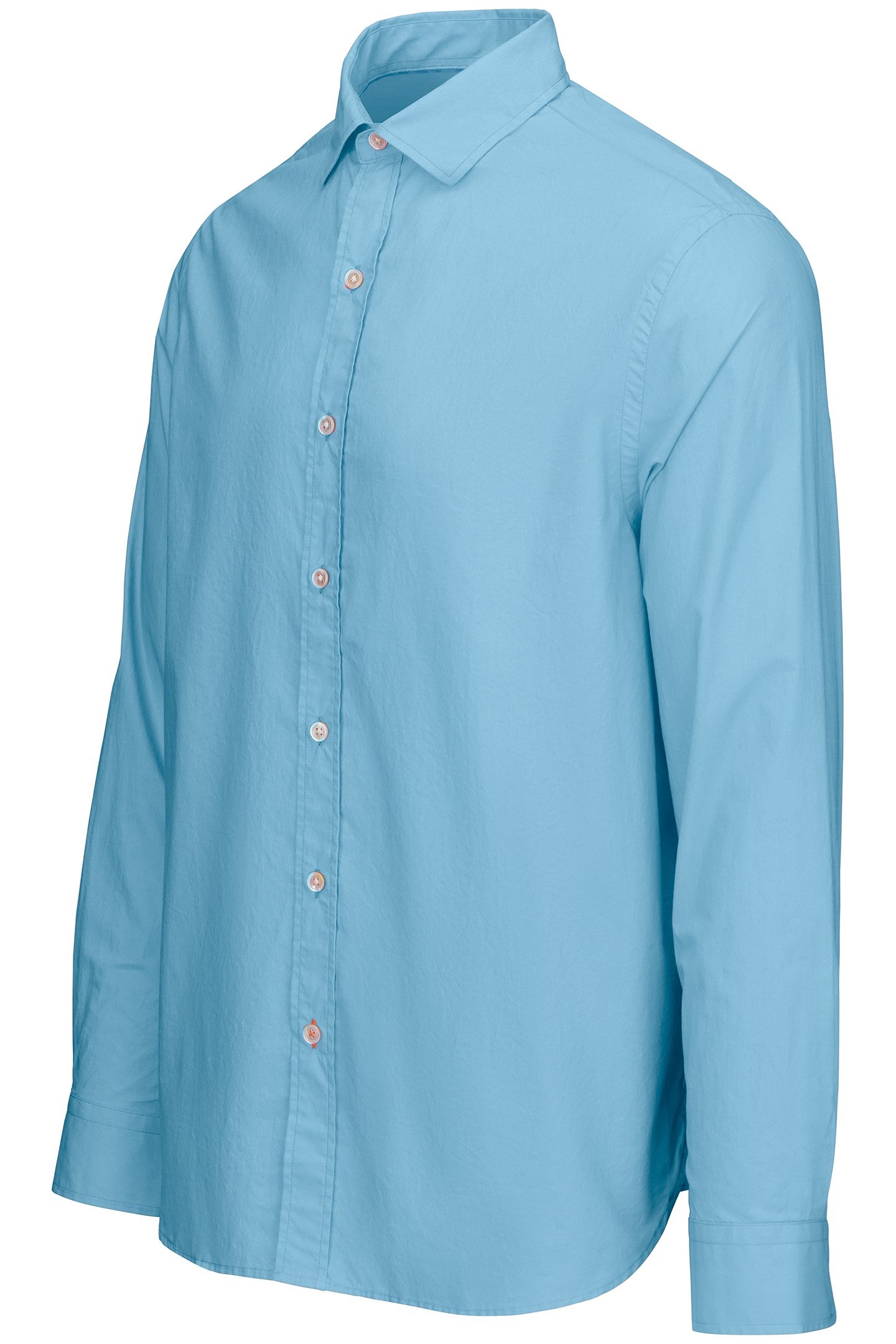 MALFA GARMENT DYE SHIRT AEGEAN BLUE 3