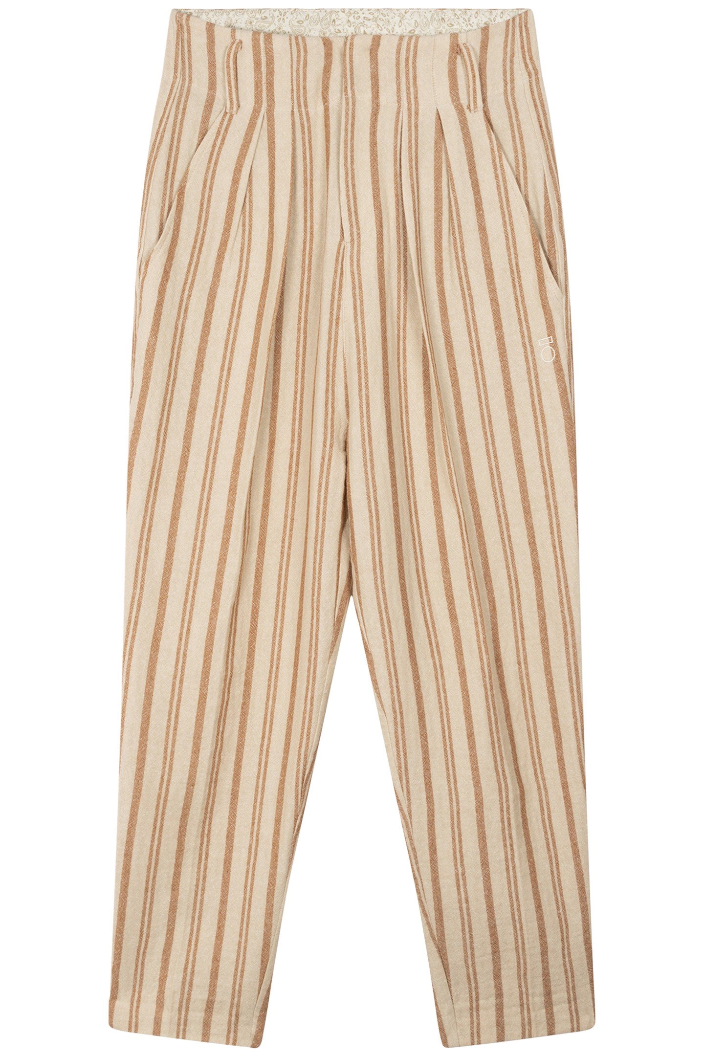 PANTS COTTON STRIPES ECRU 4