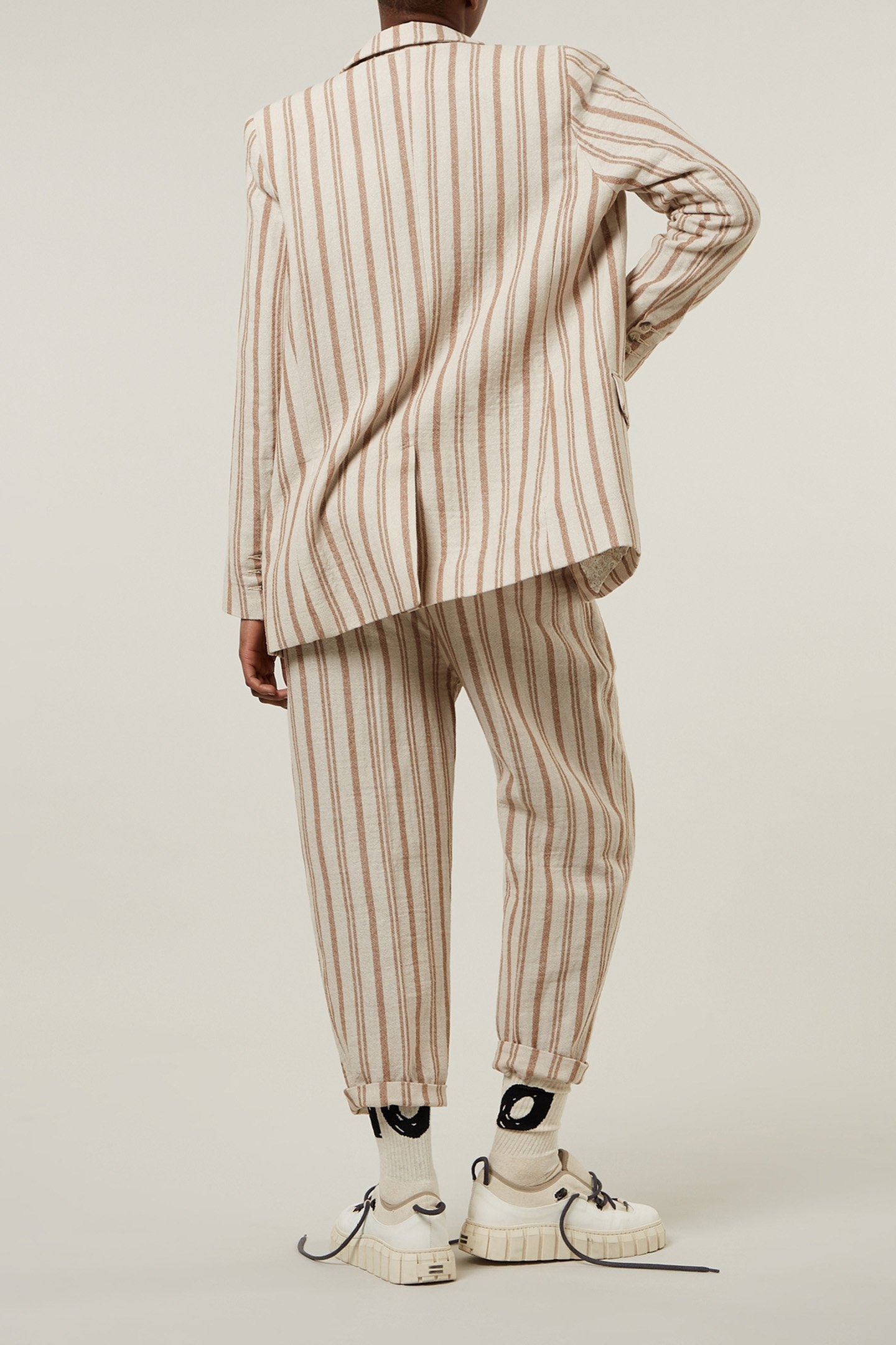 PANTS COTTON STRIPES ECRU 3