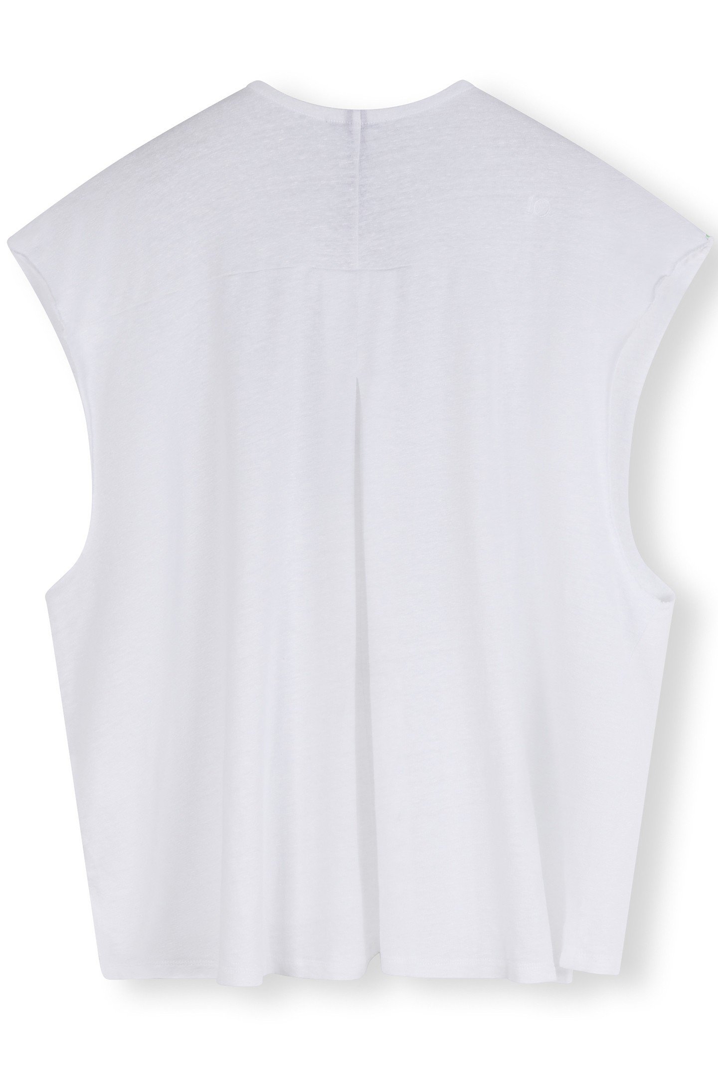 SLEEVELESS TOP LINEN WHITE 5