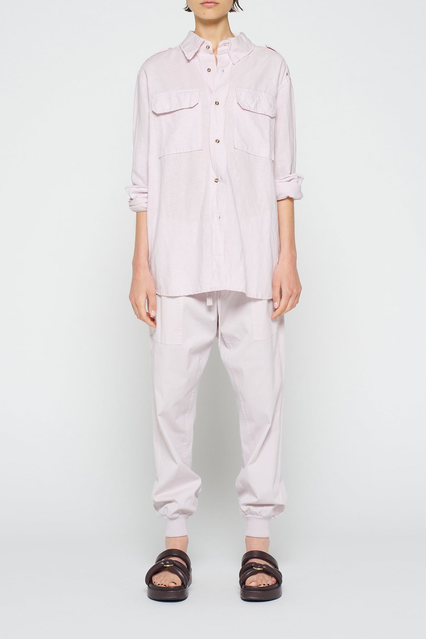 WOVEN PANTS PALE LILAC 2