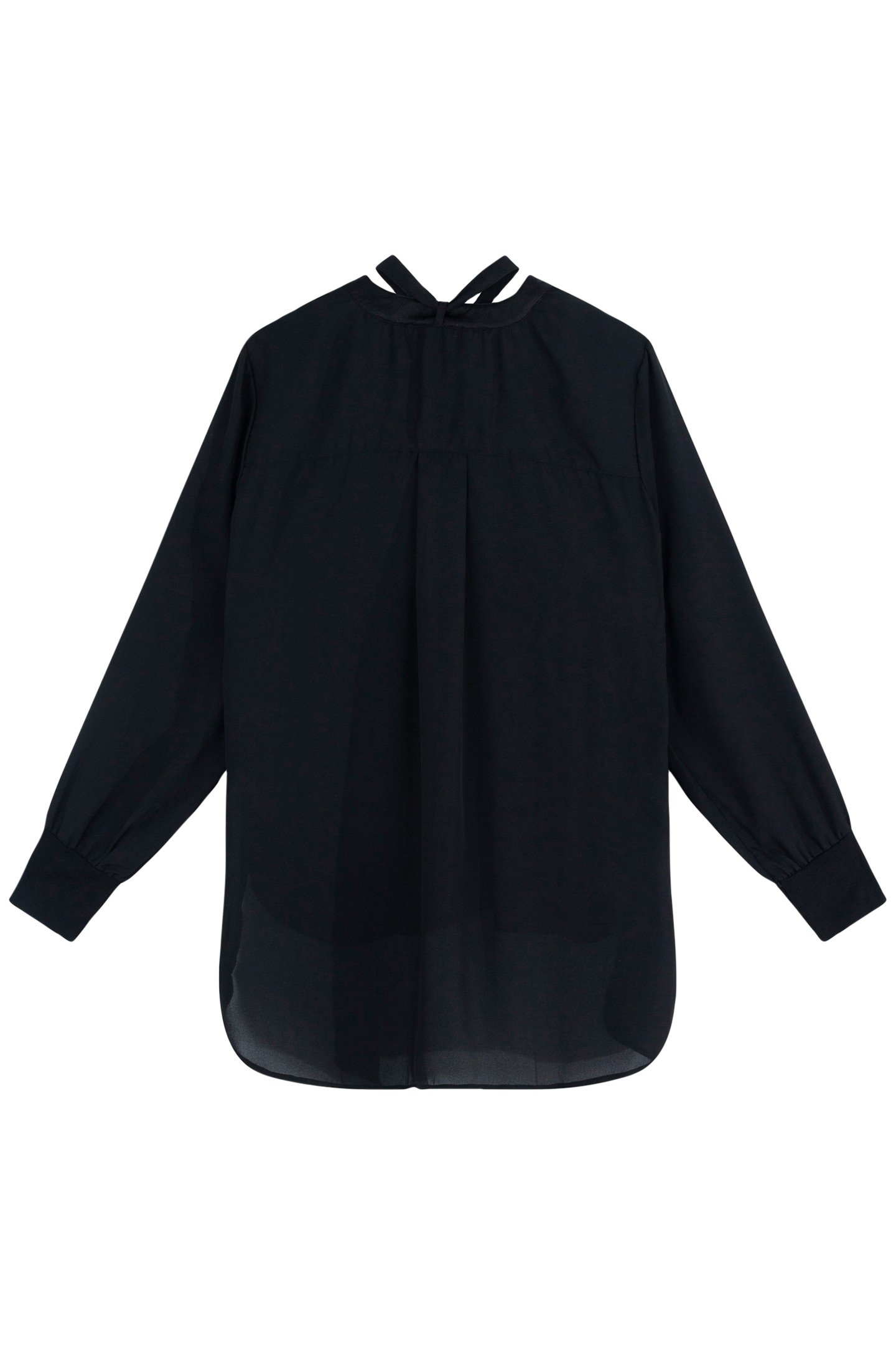 FLOWY BLOUSE BLACK 5
