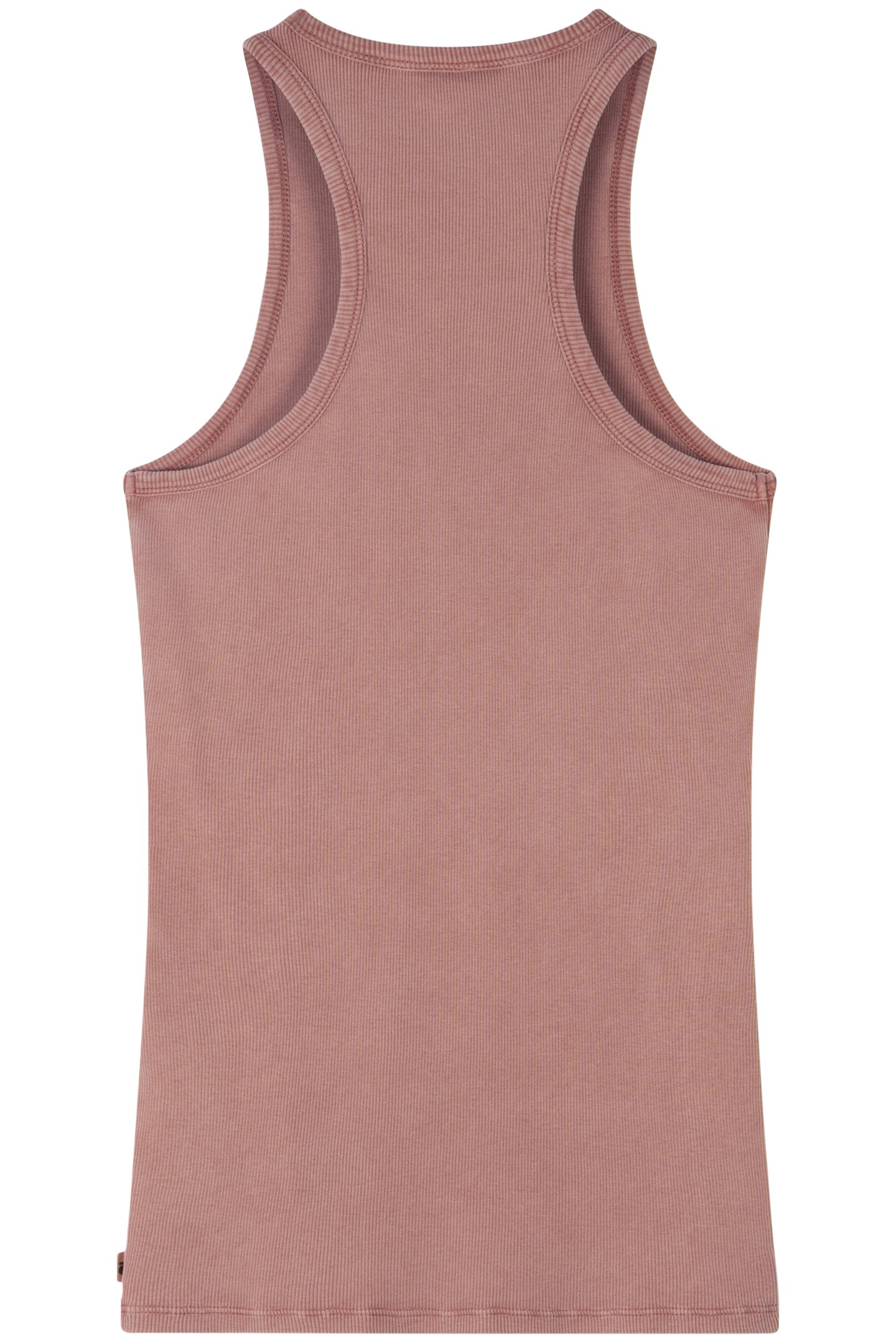 TANK TOP RIB SADDLE BROWN 5